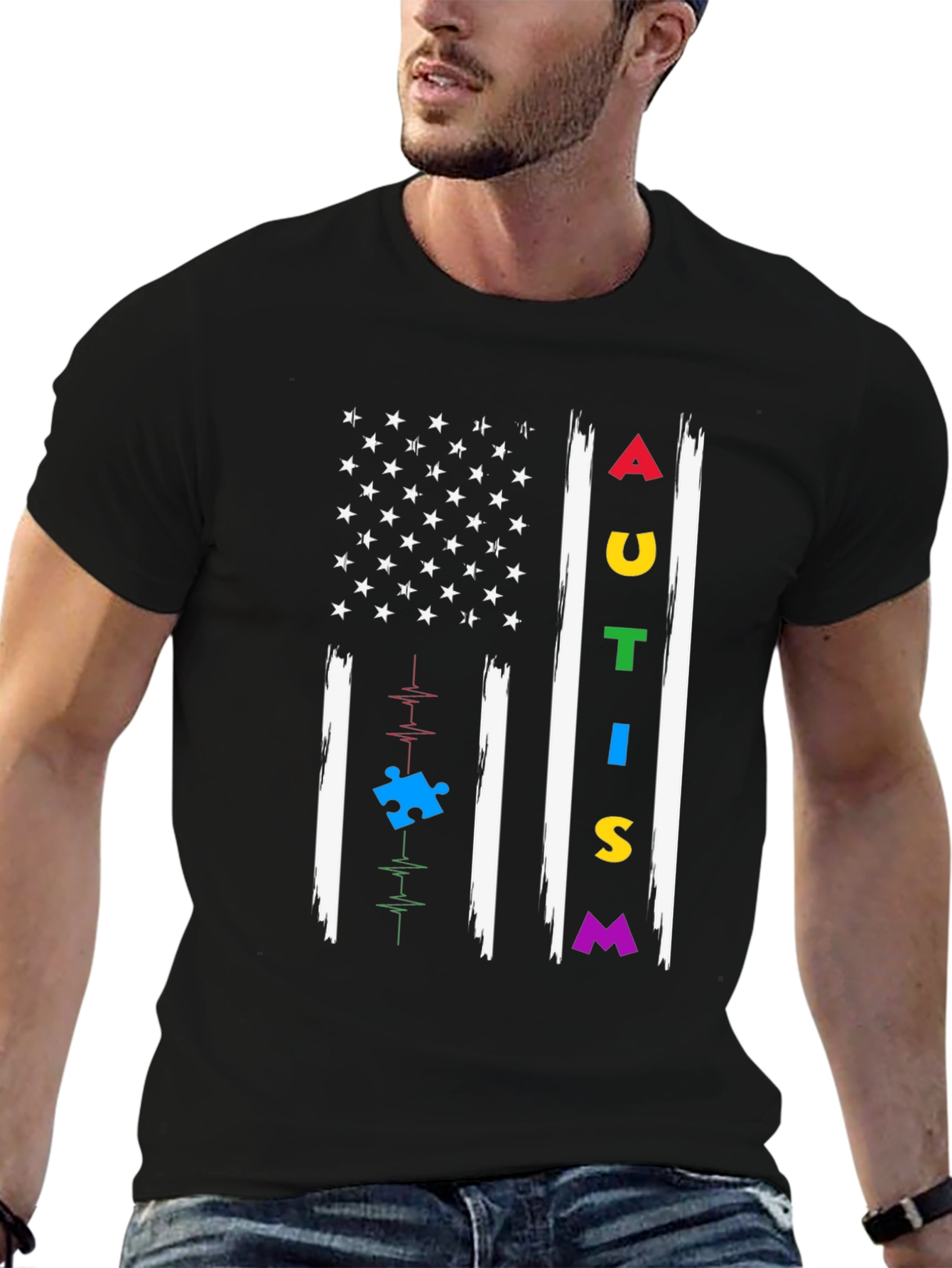 Autism Awareness Flag T-Shirt