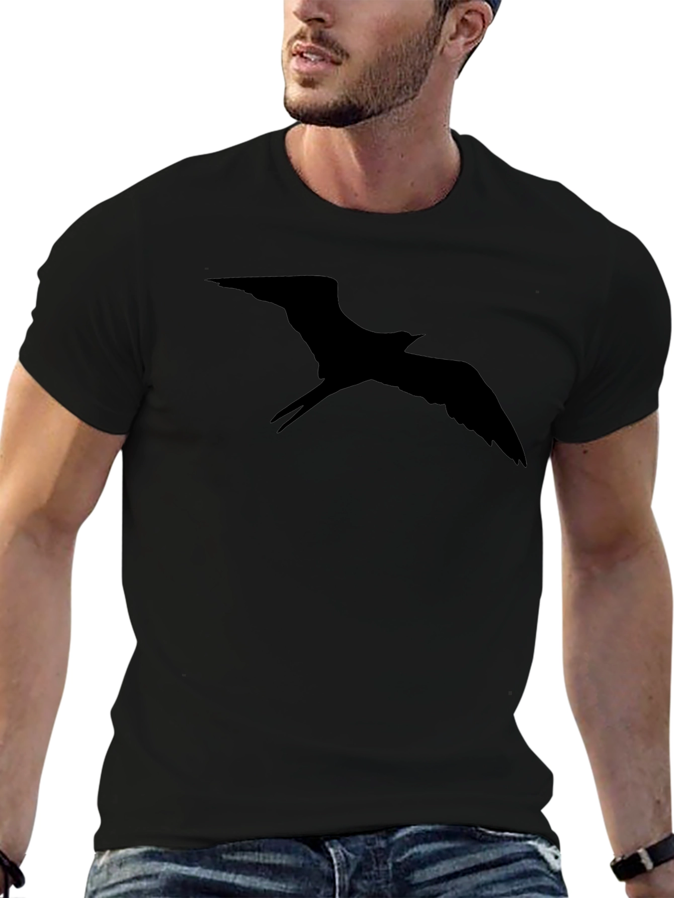 Black Bird Silhouette Graphic Tee
