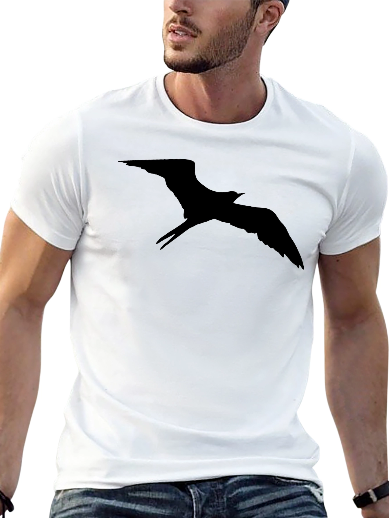 Black Bird Silhouette Graphic Tee