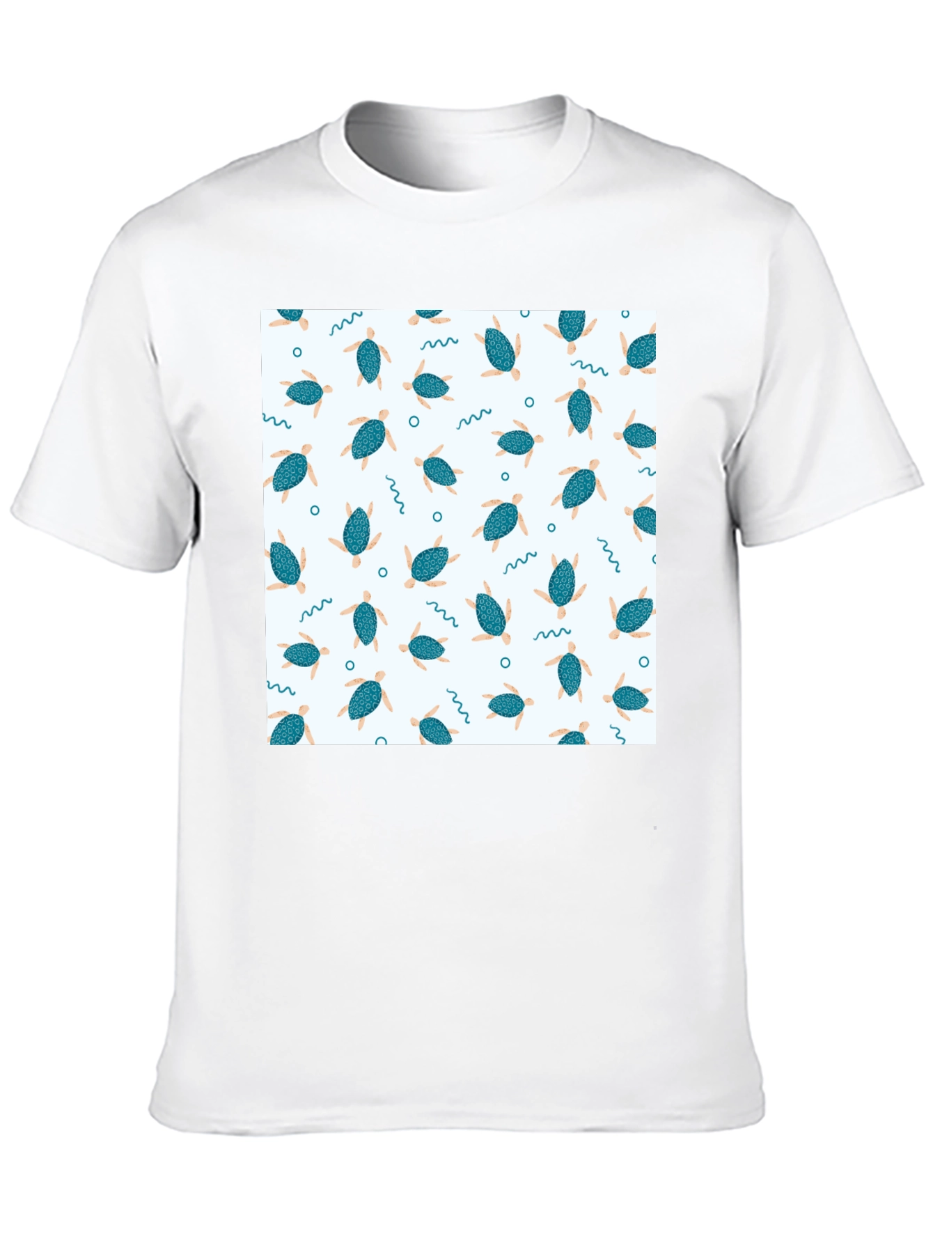 Turtle Pattern T-Shirt - Cool & Casual