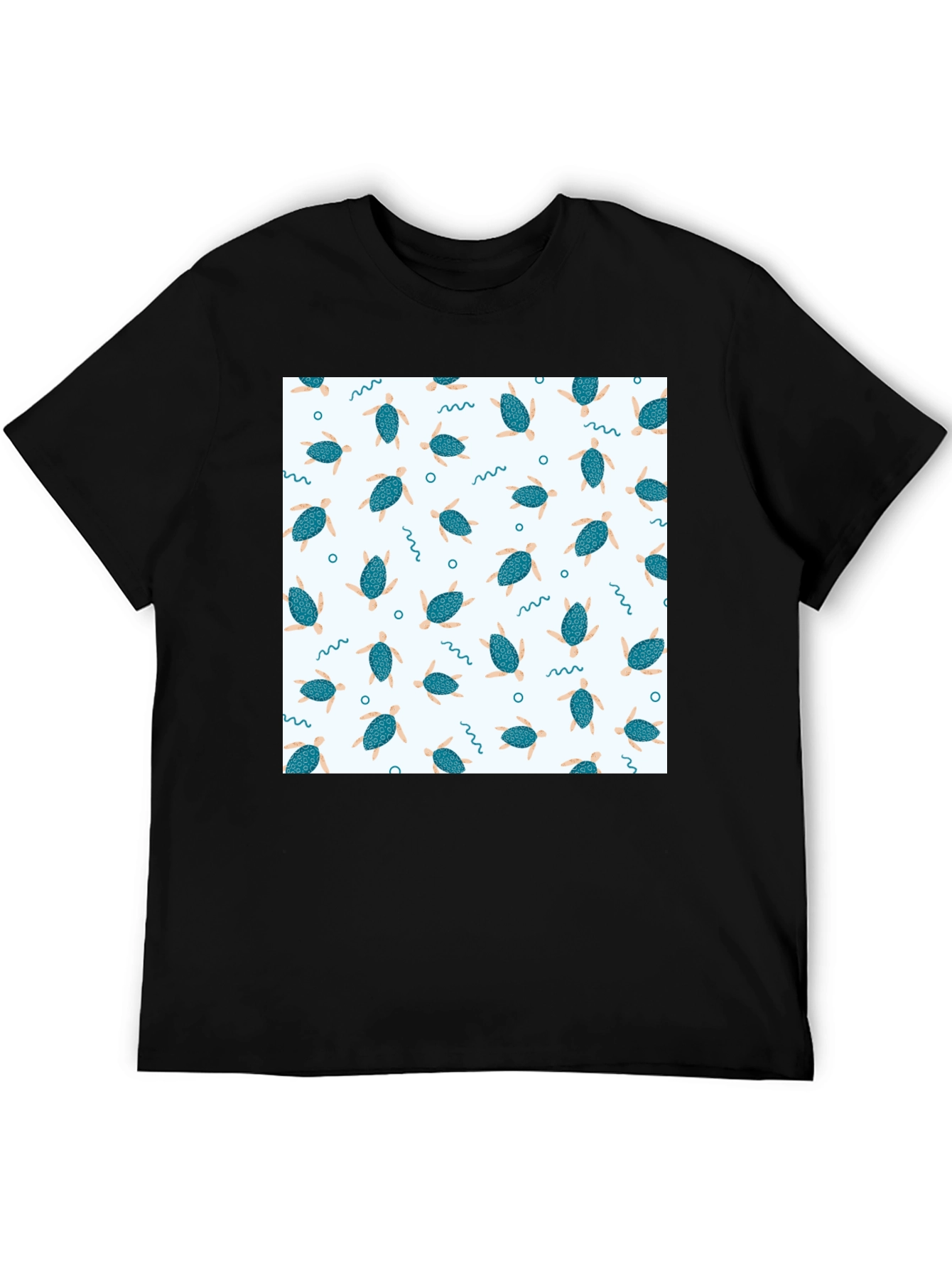 Turtle Pattern T-Shirt - Cool & Casual