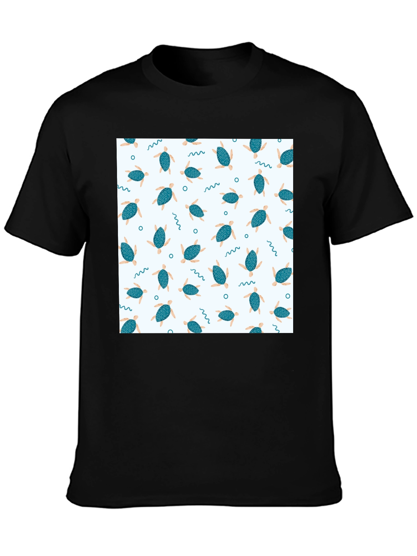 Turtle Pattern T-Shirt - Cool & Casual