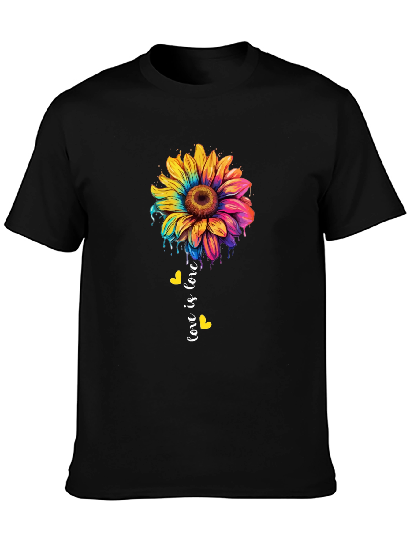 Love Is Love Sunflower Graphic Tee