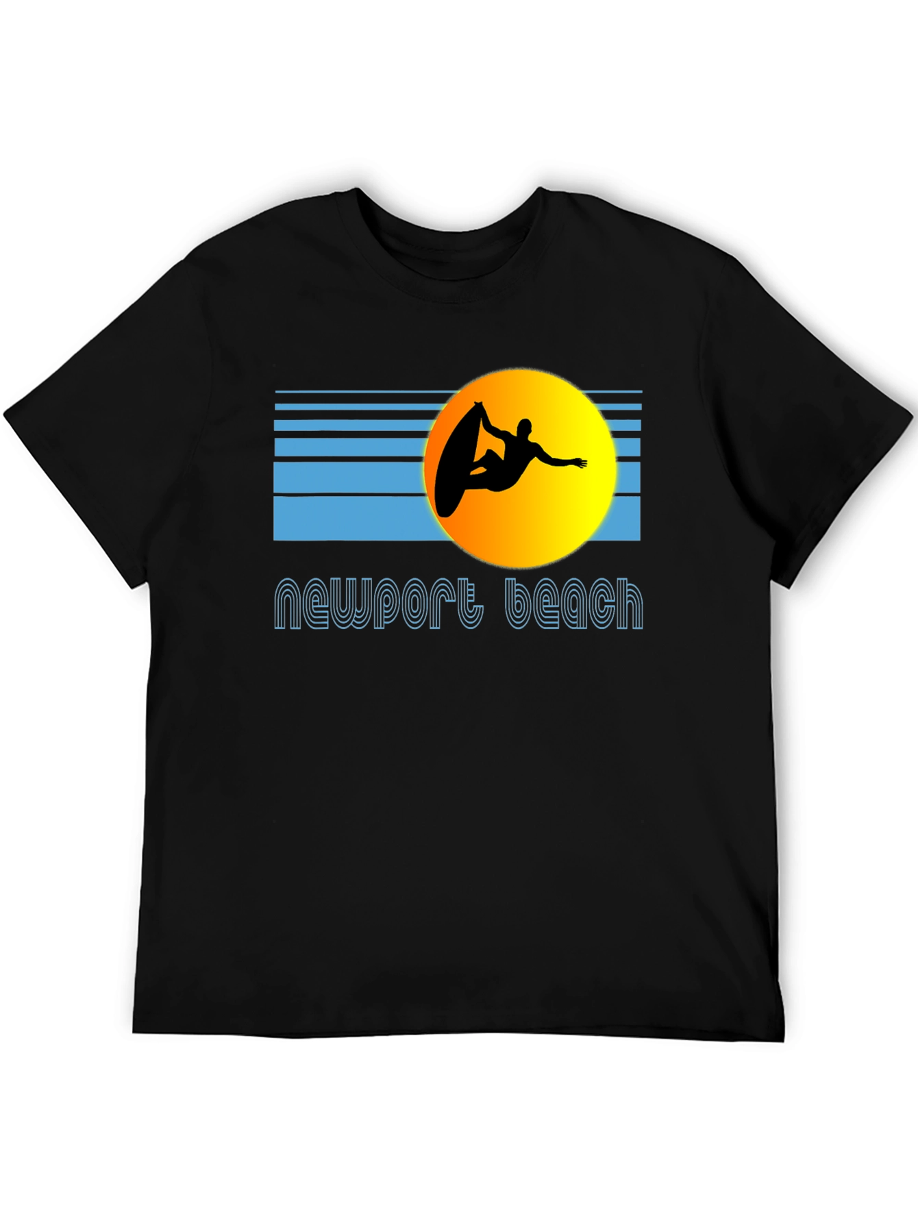 Newport Beach Surfer Graphic T-Shirt