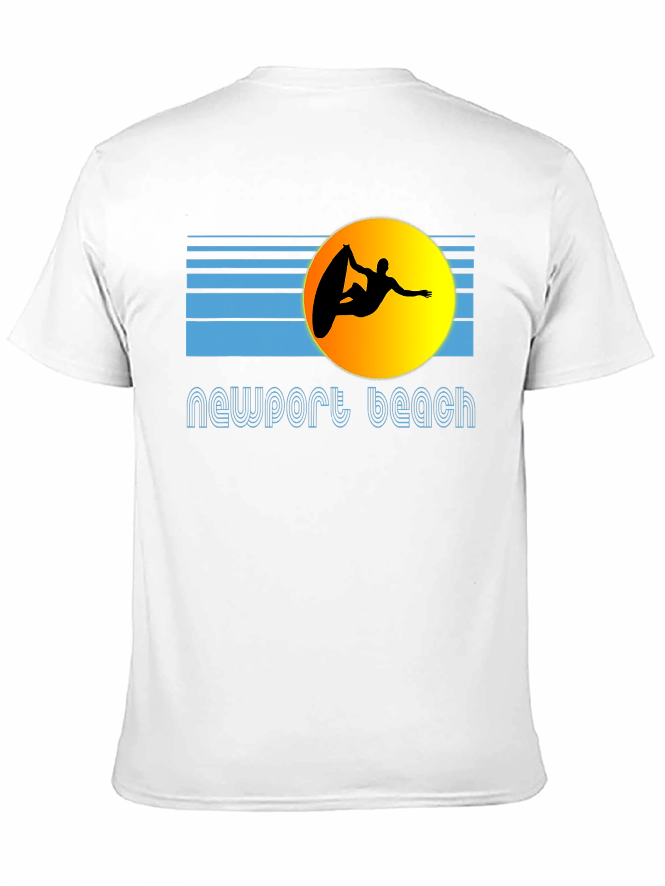 Newport Beach Surfer Graphic T-Shirt