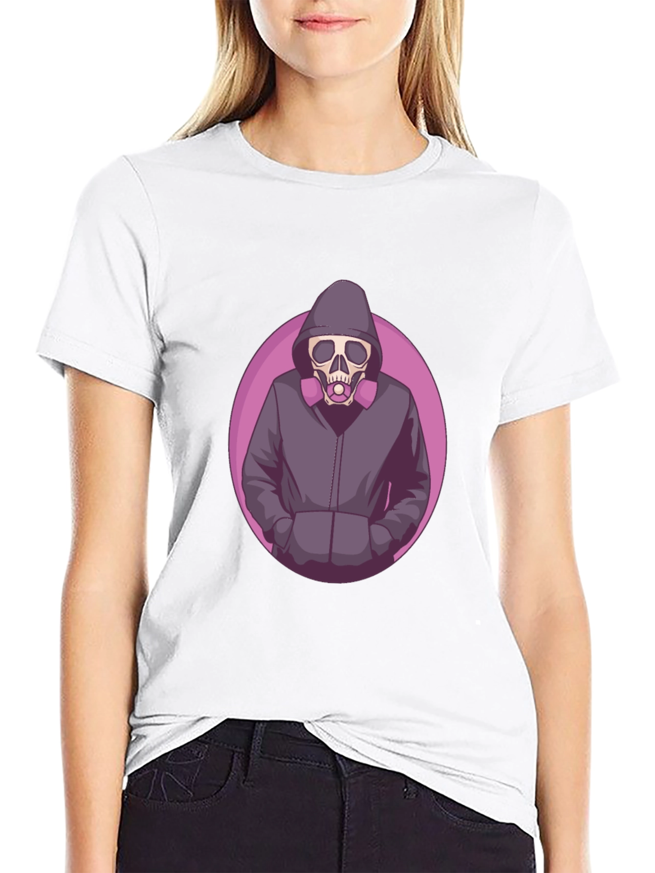 Edgy Skull Graphic T-Shirt - Mens Black Tee