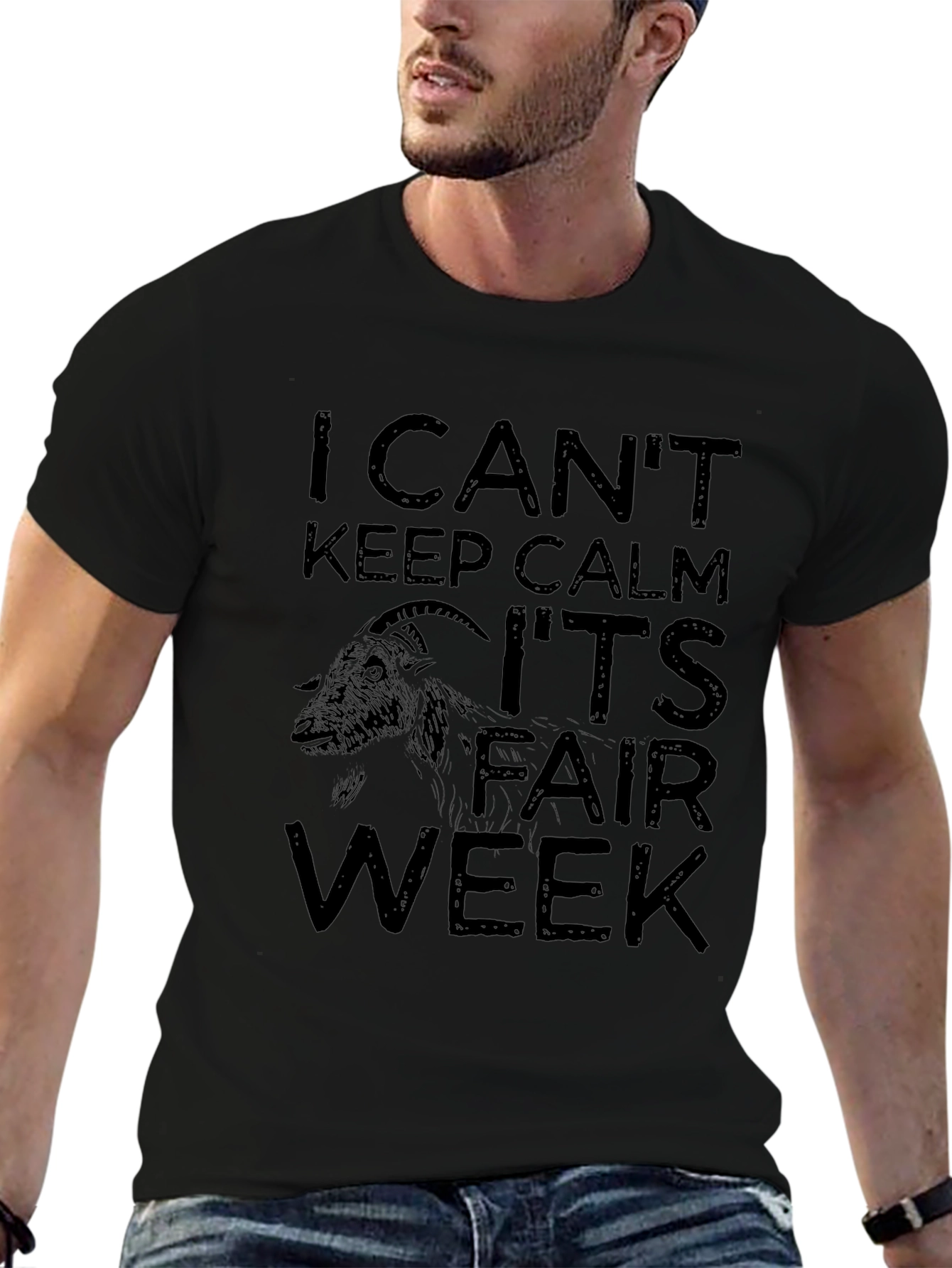 I Cant Keep Calm Its Fair Week Black T-Shirt