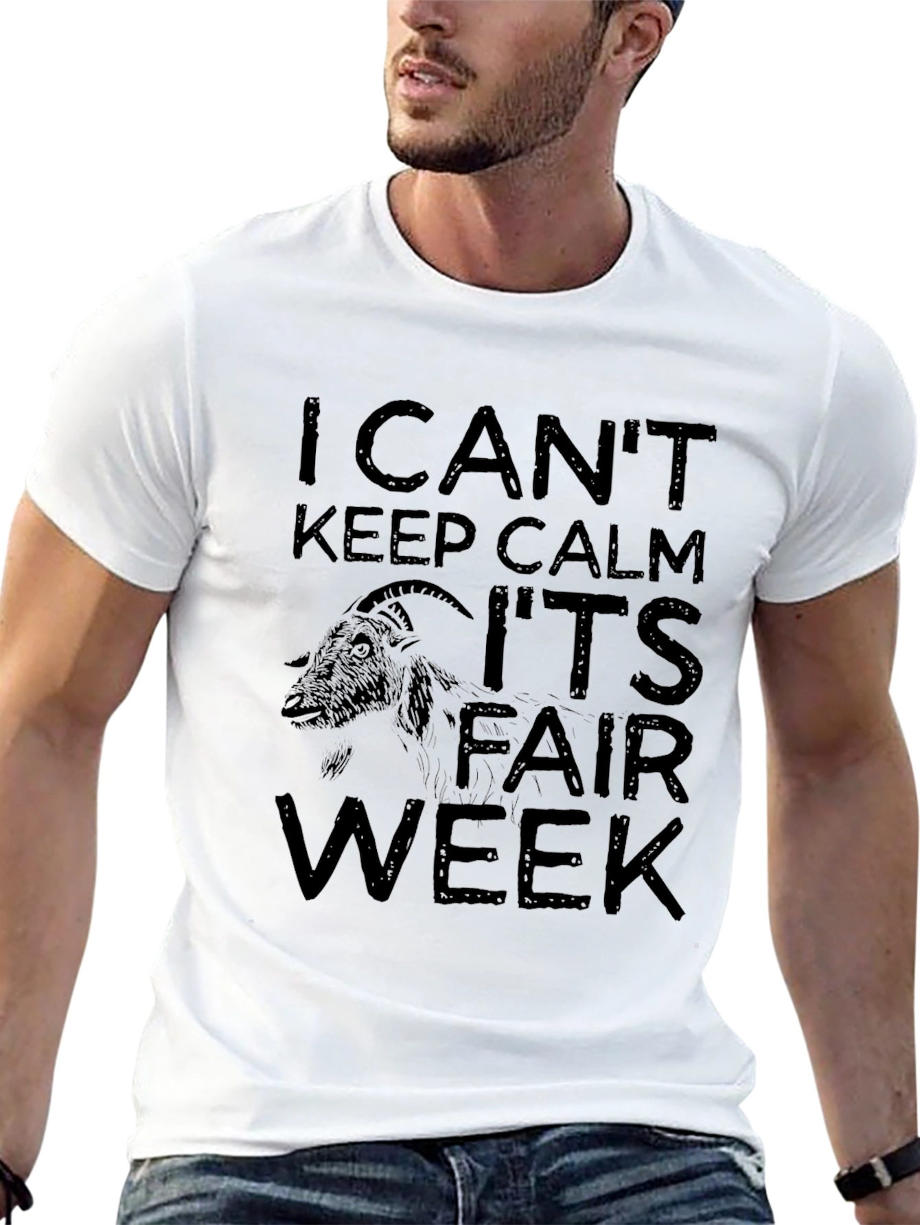I Cant Keep Calm Its Fair Week Black T-Shirt