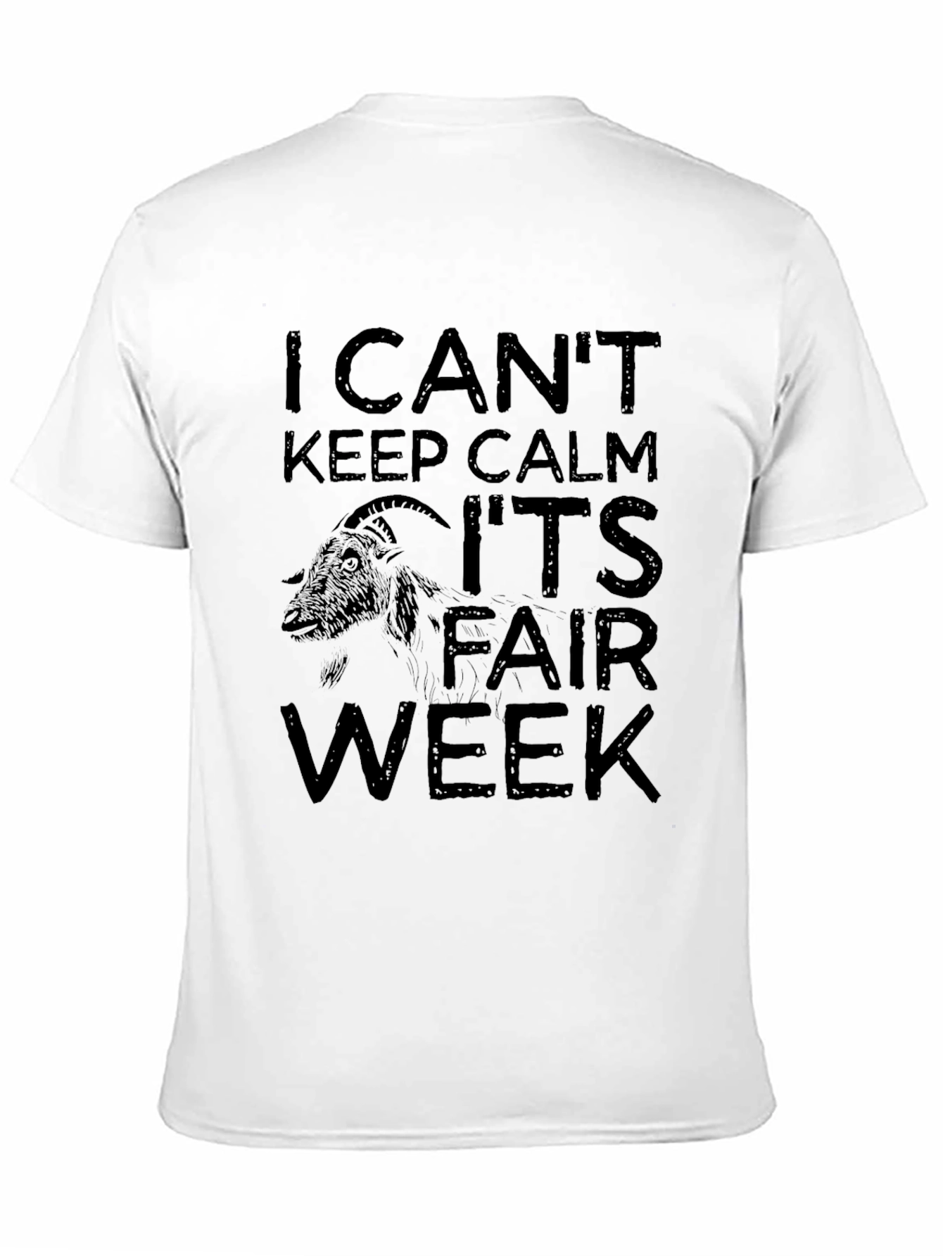 I Cant Keep Calm Its Fair Week Black T-Shirt