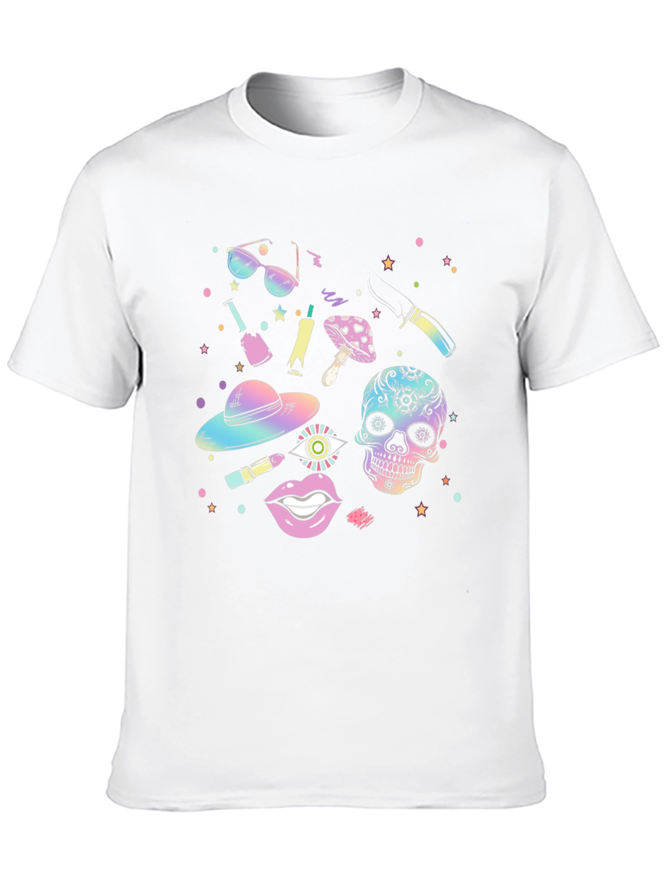 Psychedelic Rainbow Graphic T-Shirt