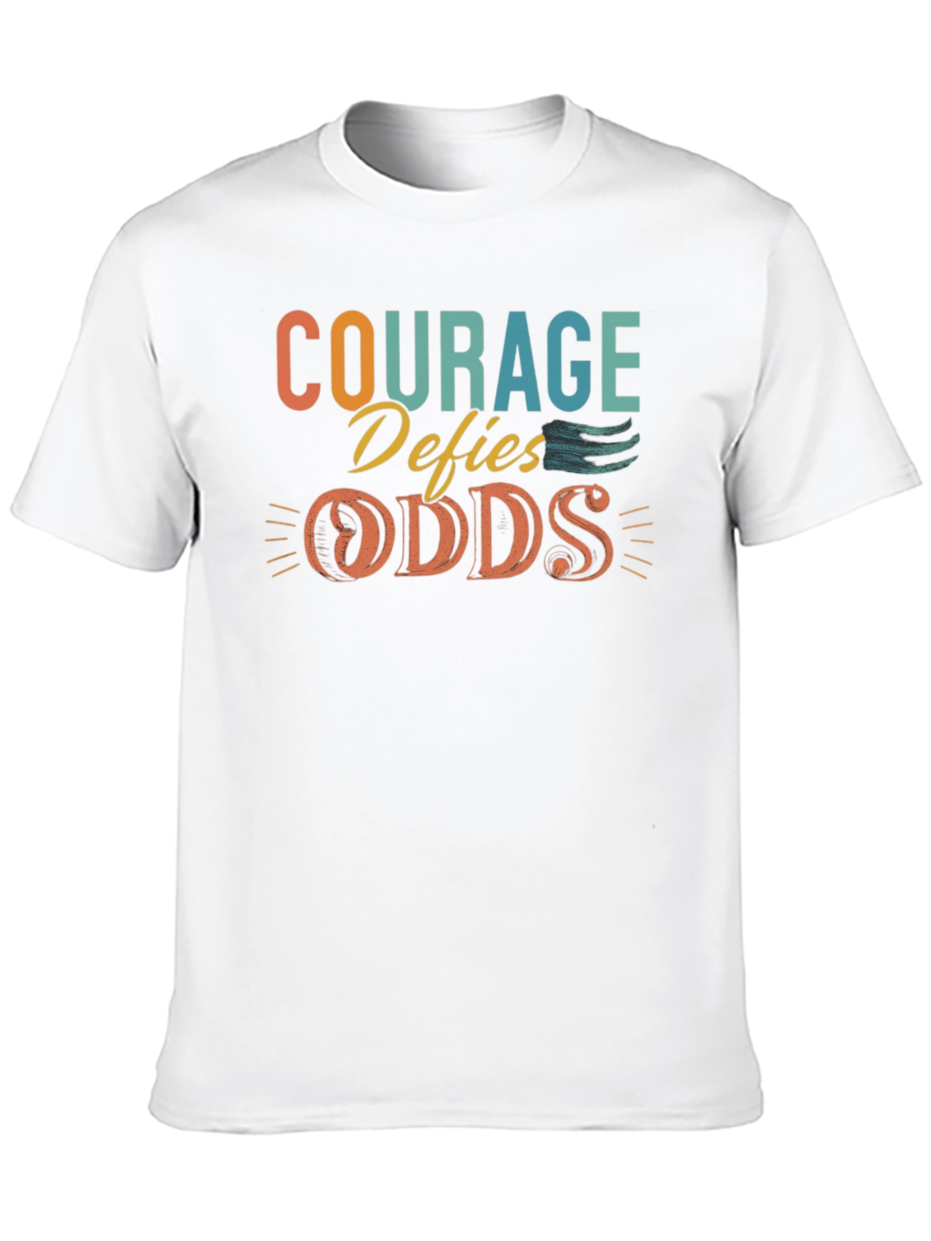 Courage Defies Odds Graphic Tee