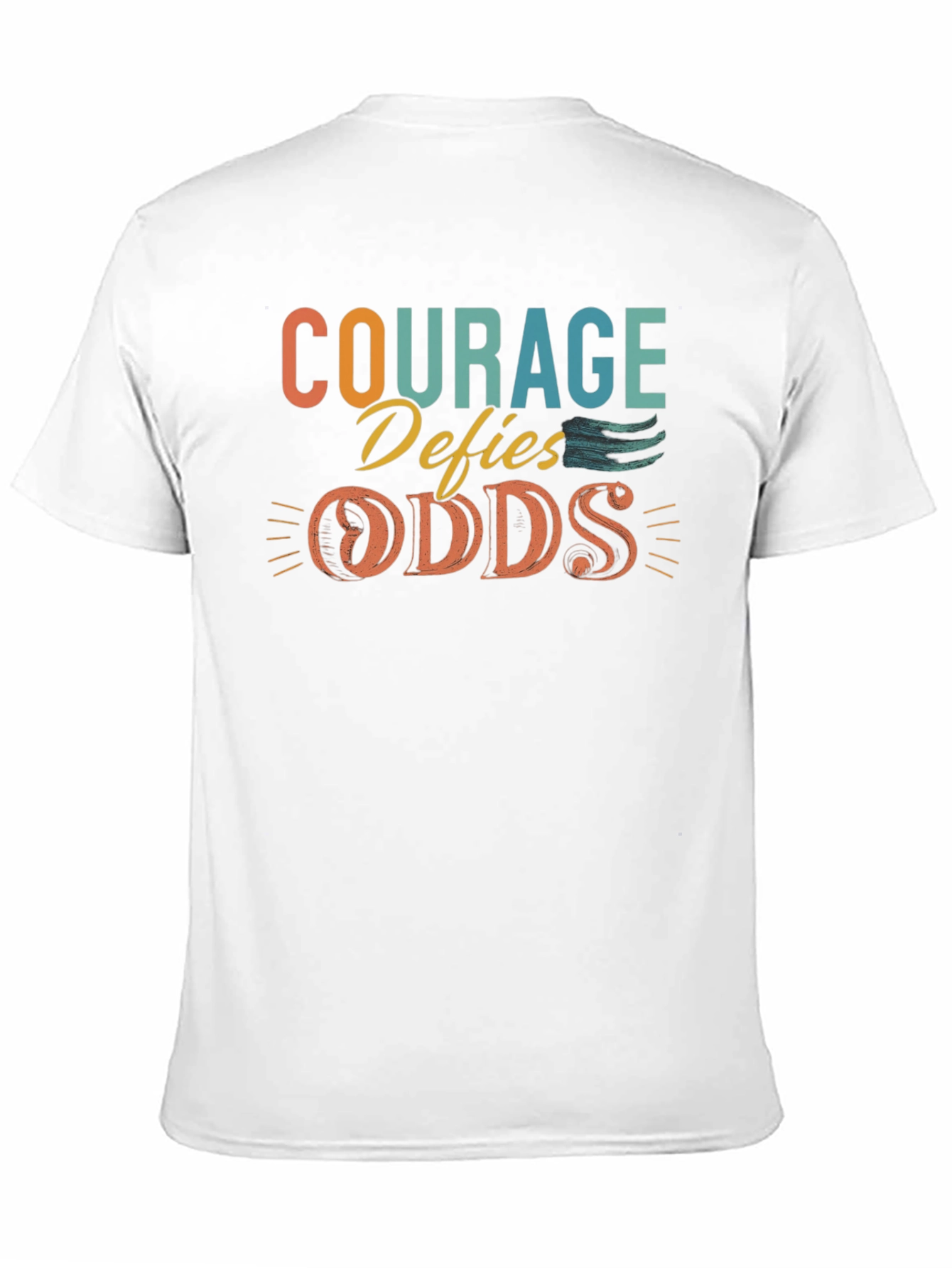 Courage Defies Odds Graphic Tee