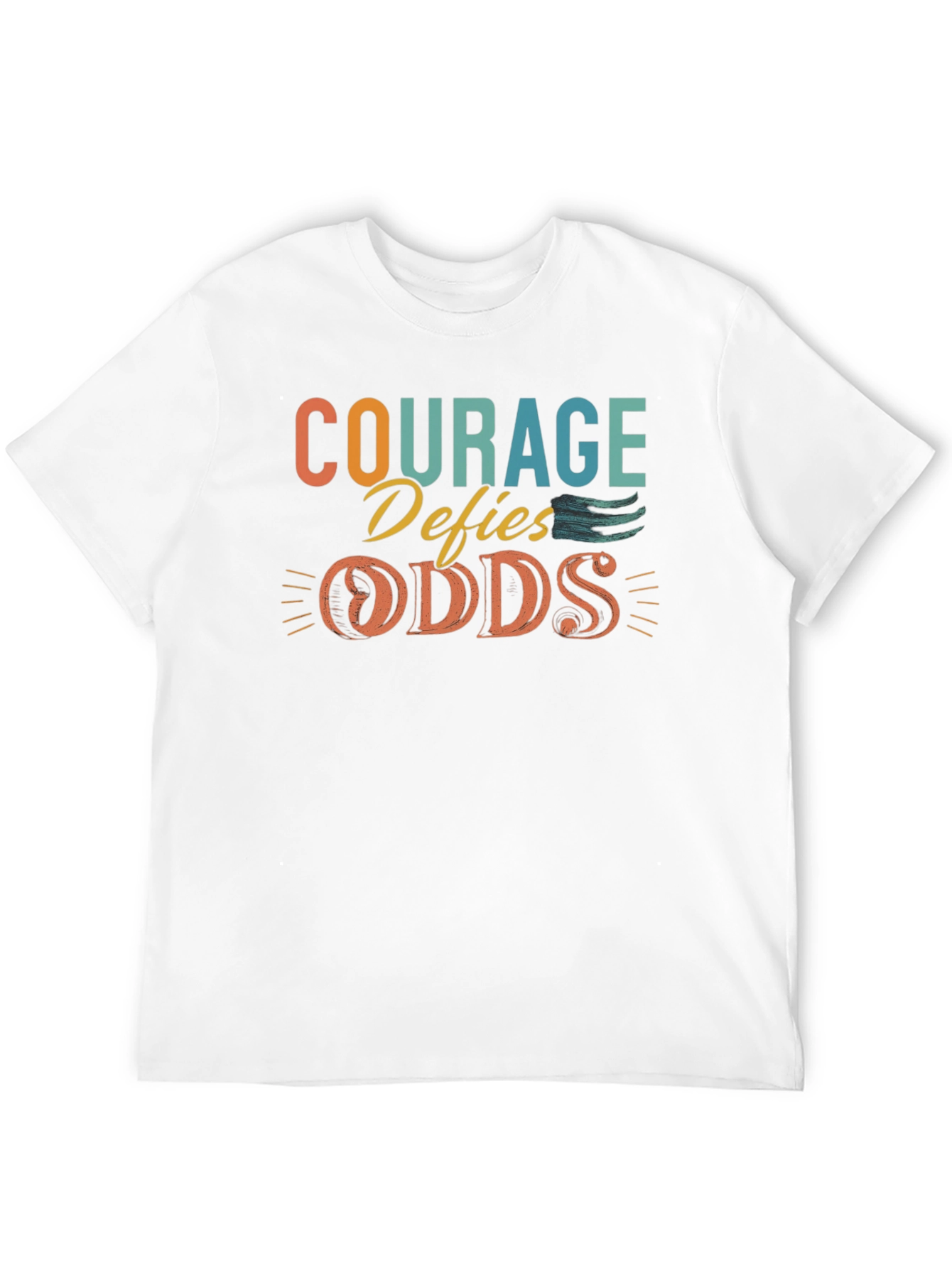 Courage Defies Odds Graphic Tee