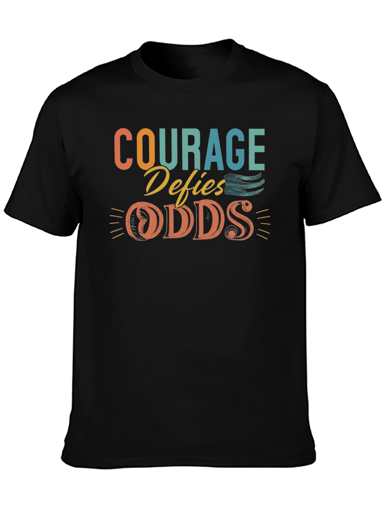 Courage Defies Odds Graphic Tee