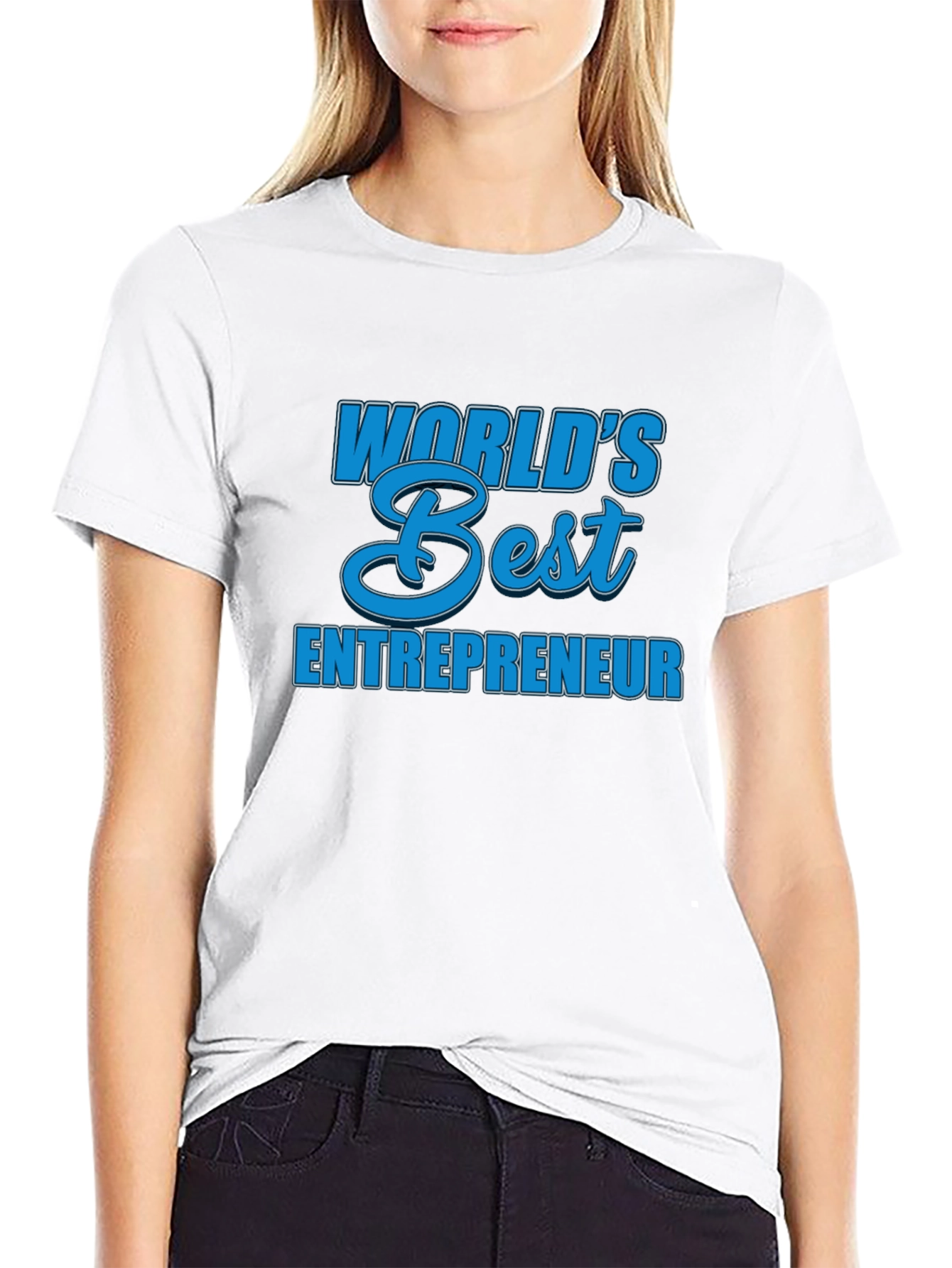 Worlds Best Entrepreneur T-Shirt - Black