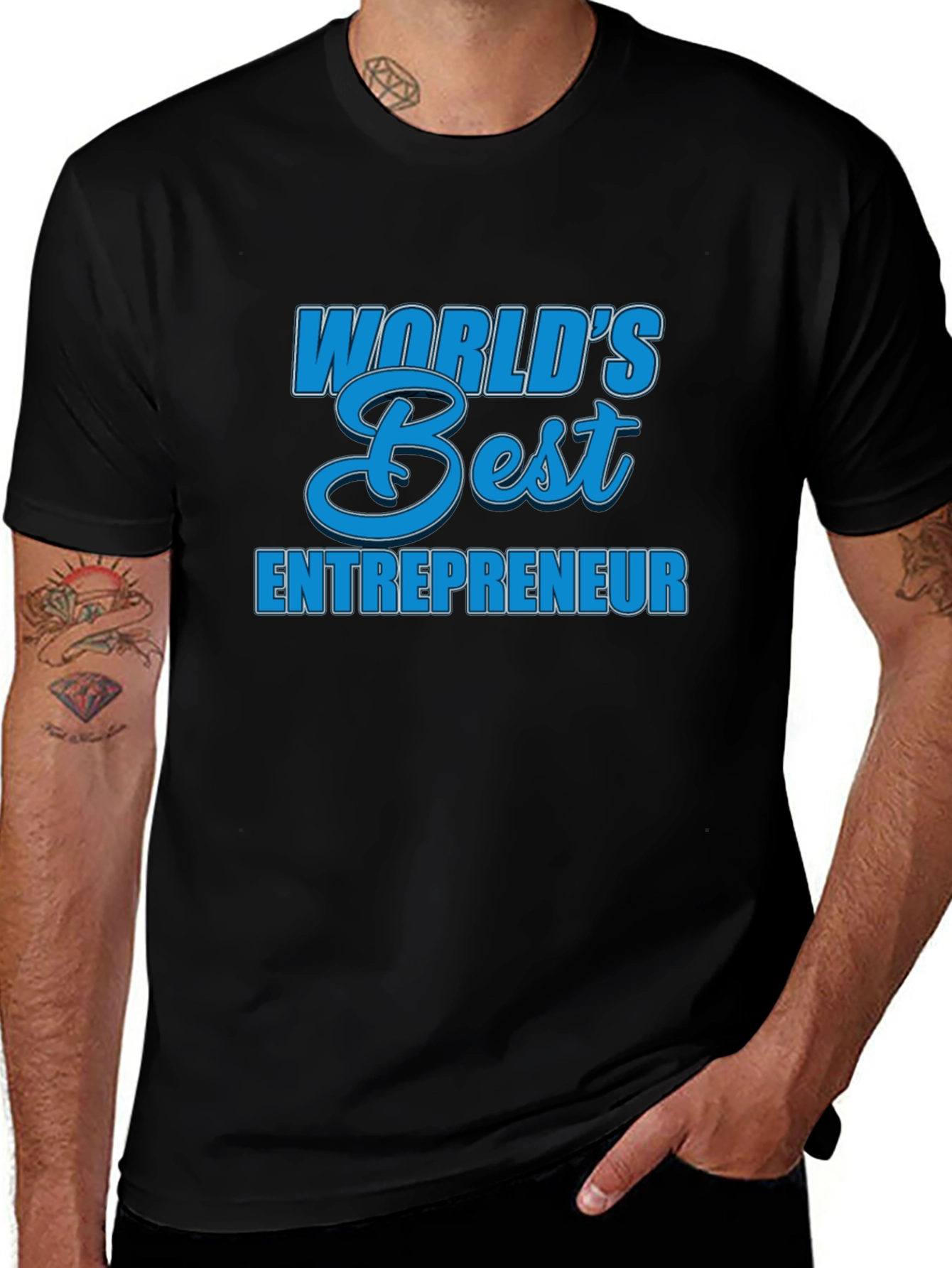 Worlds Best Entrepreneur T-Shirt - Black