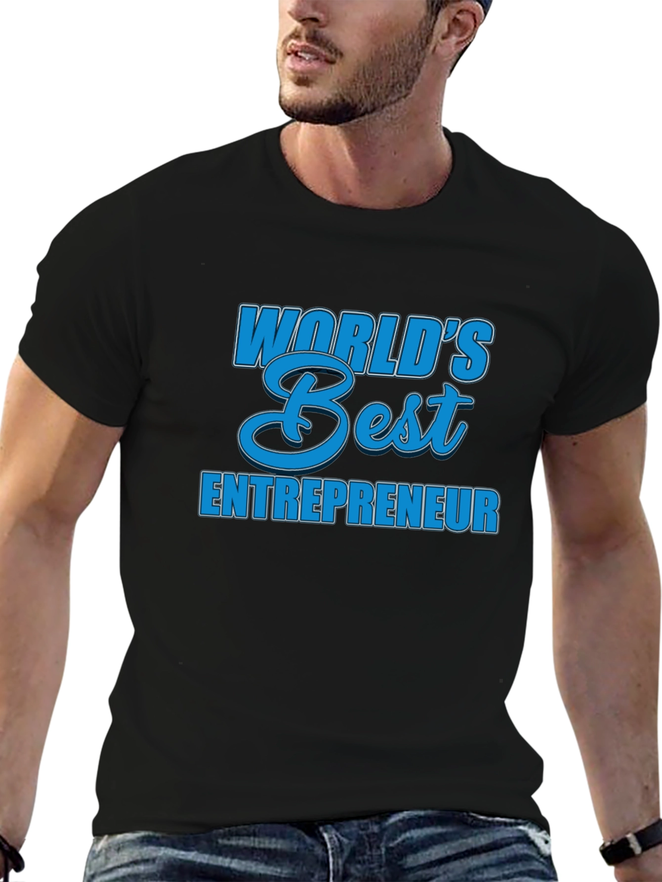 Worlds Best Entrepreneur T-Shirt - Black