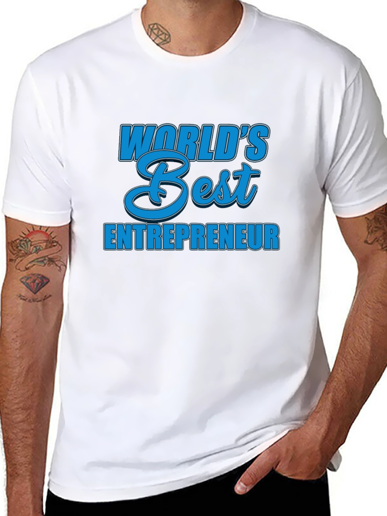 Worlds Best Entrepreneur T-Shirt - Black