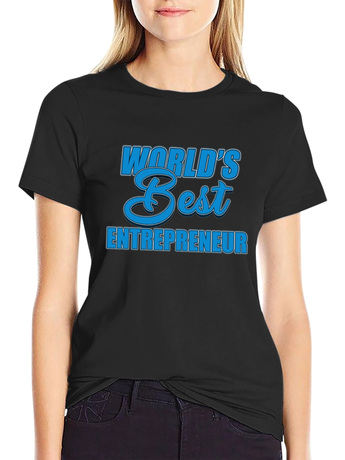 Worlds Best Entrepreneur T-Shirt - Black