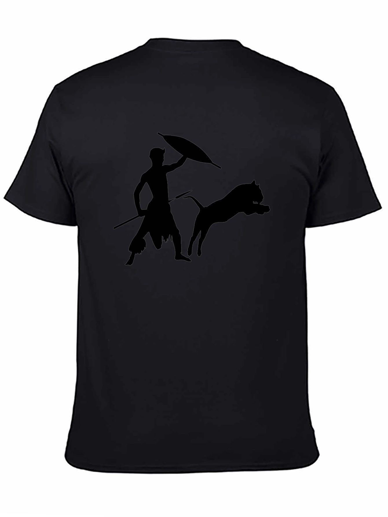 Warrior Silhouette Black T-Shirt