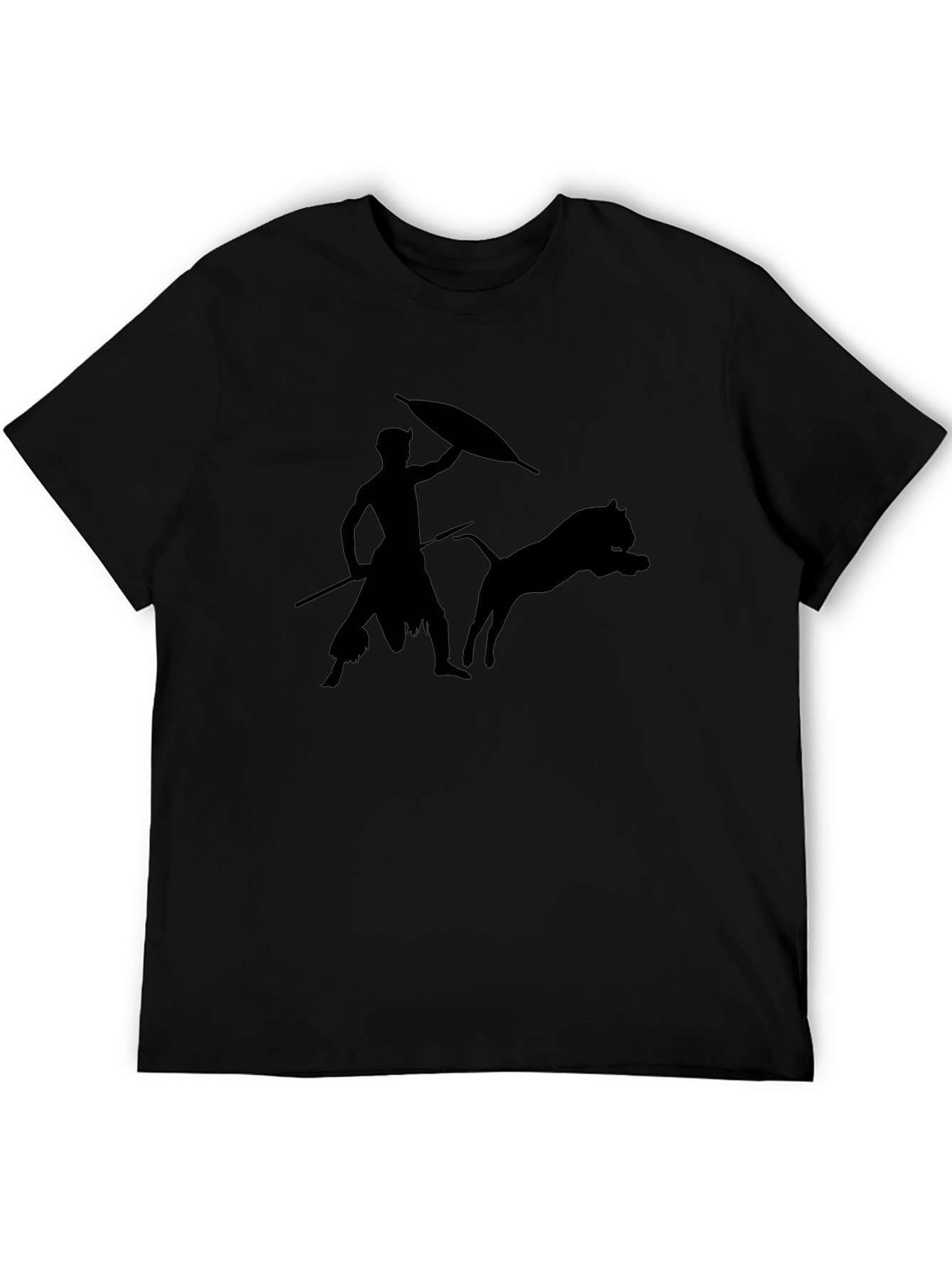 Warrior Silhouette Black T-Shirt