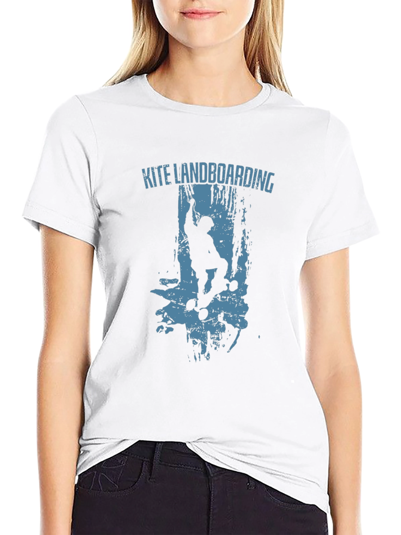 Kite Landboarding Black Graphic Tee