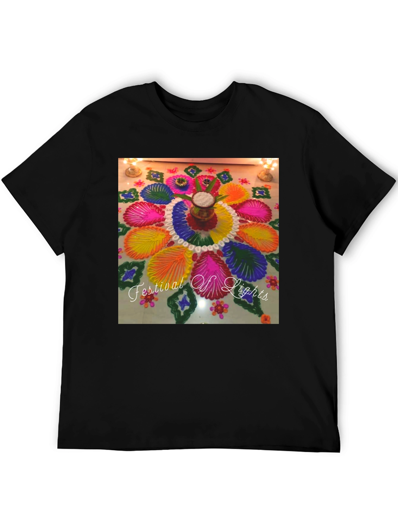 Festival of Lights T-Shirt - Rangoli Art Tee