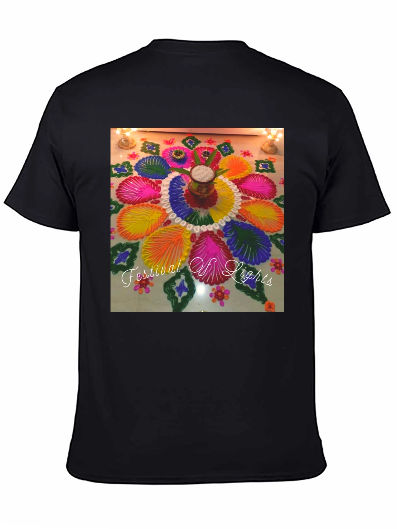 Festival of Lights T-Shirt - Rangoli Art Tee