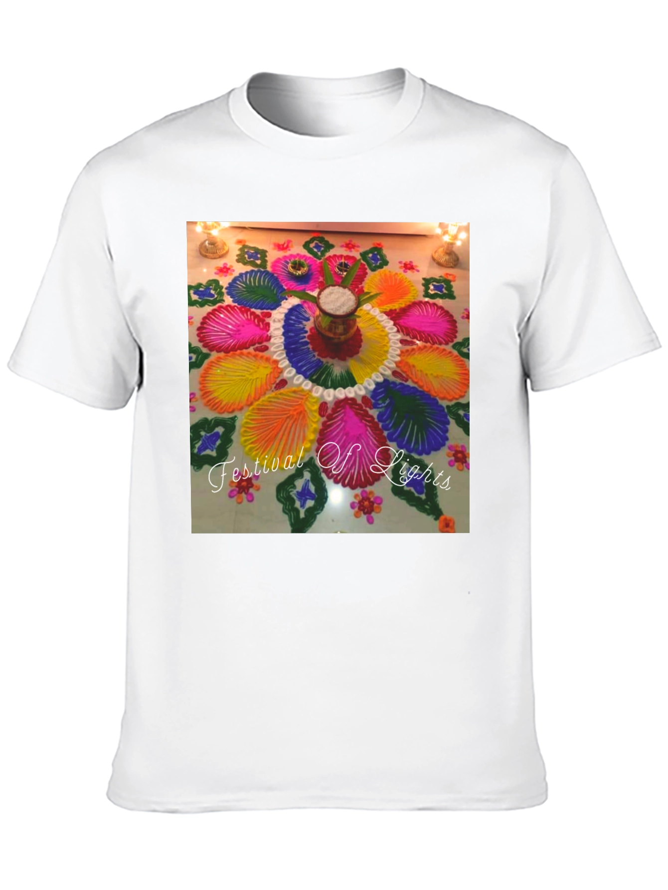 Festival of Lights T-Shirt - Rangoli Art Tee