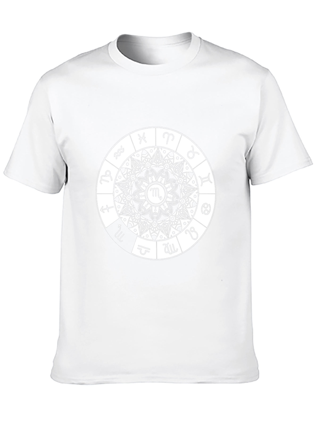Zodiac Mandala T-Shirt - Stylish Astrology Design