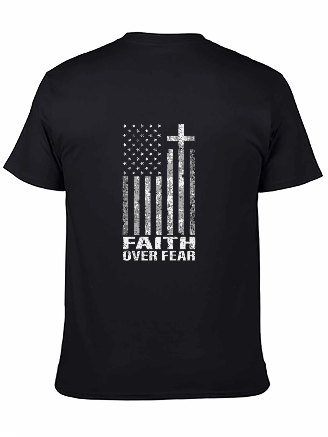 Faith Over Fear American Flag T-Shirt