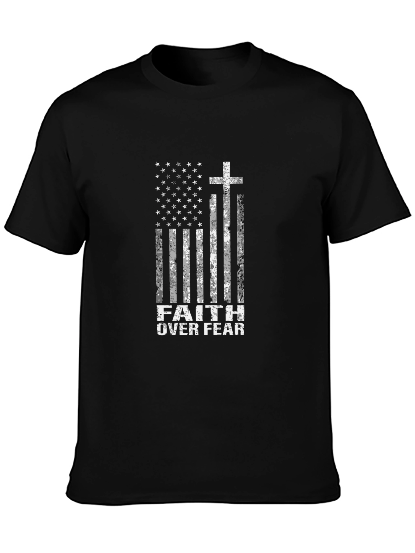 Faith Over Fear American Flag T-Shirt
