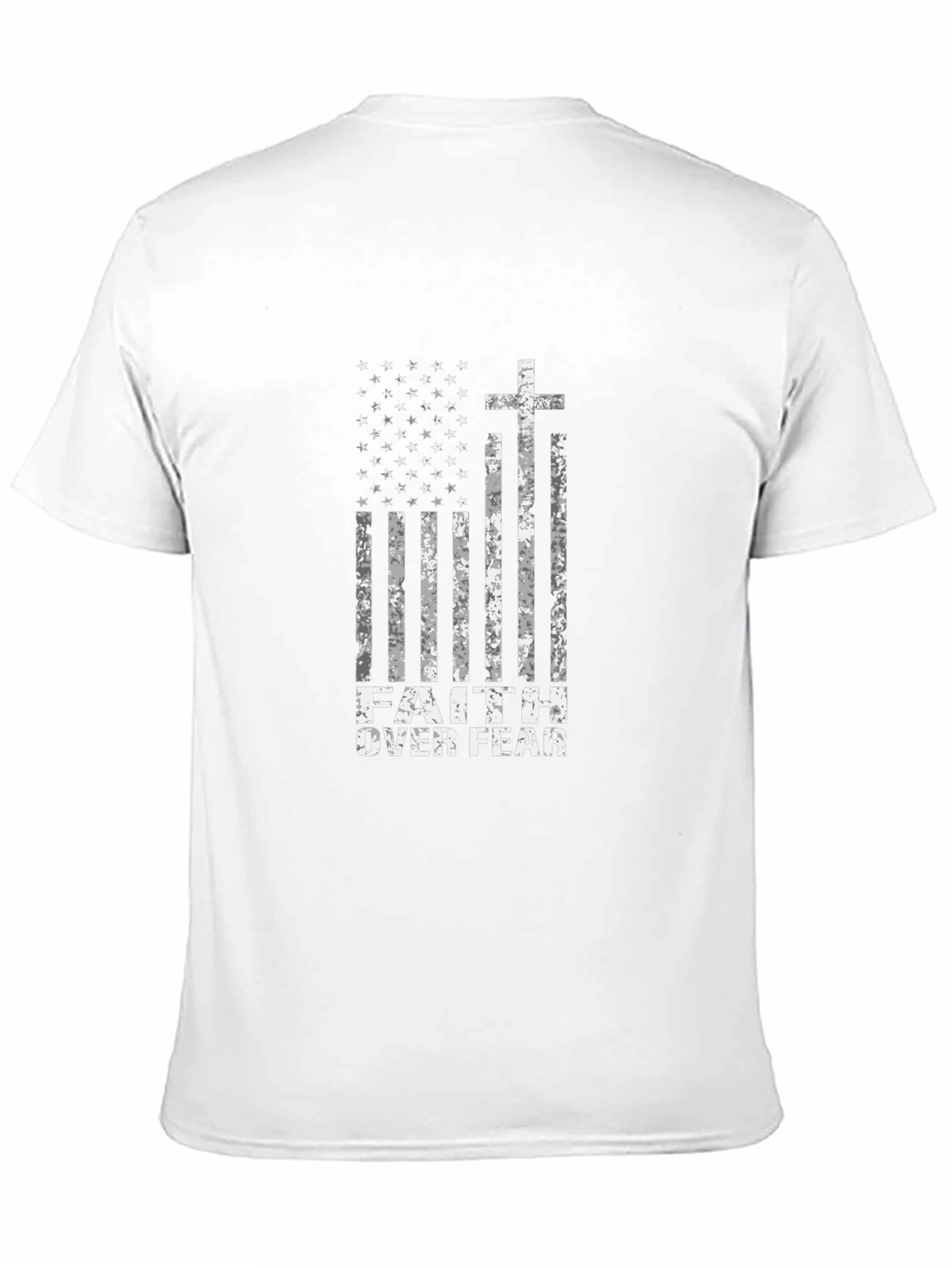 Faith Over Fear American Flag T-Shirt