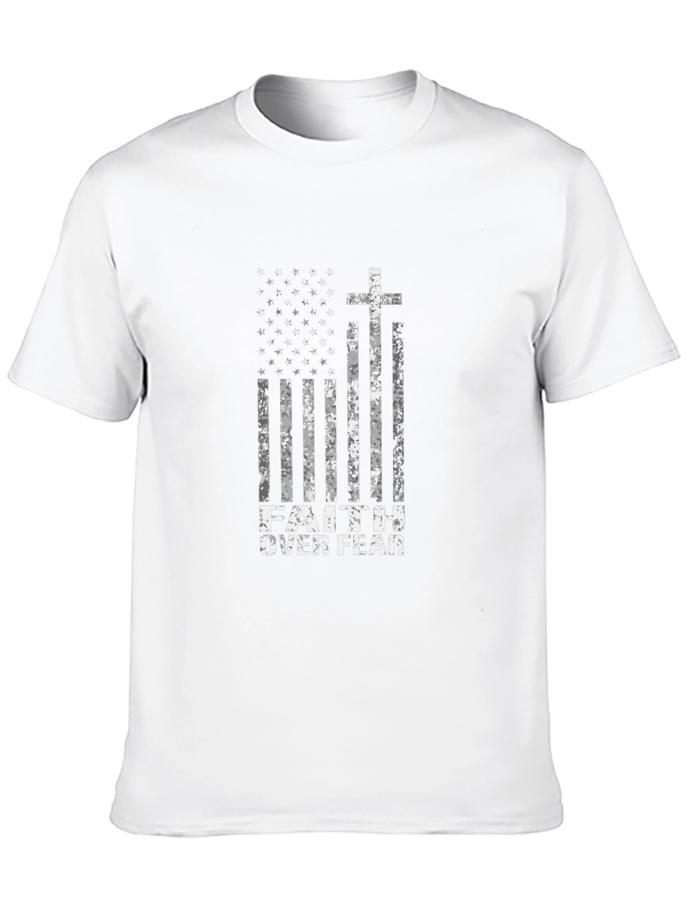 Faith Over Fear American Flag T-Shirt