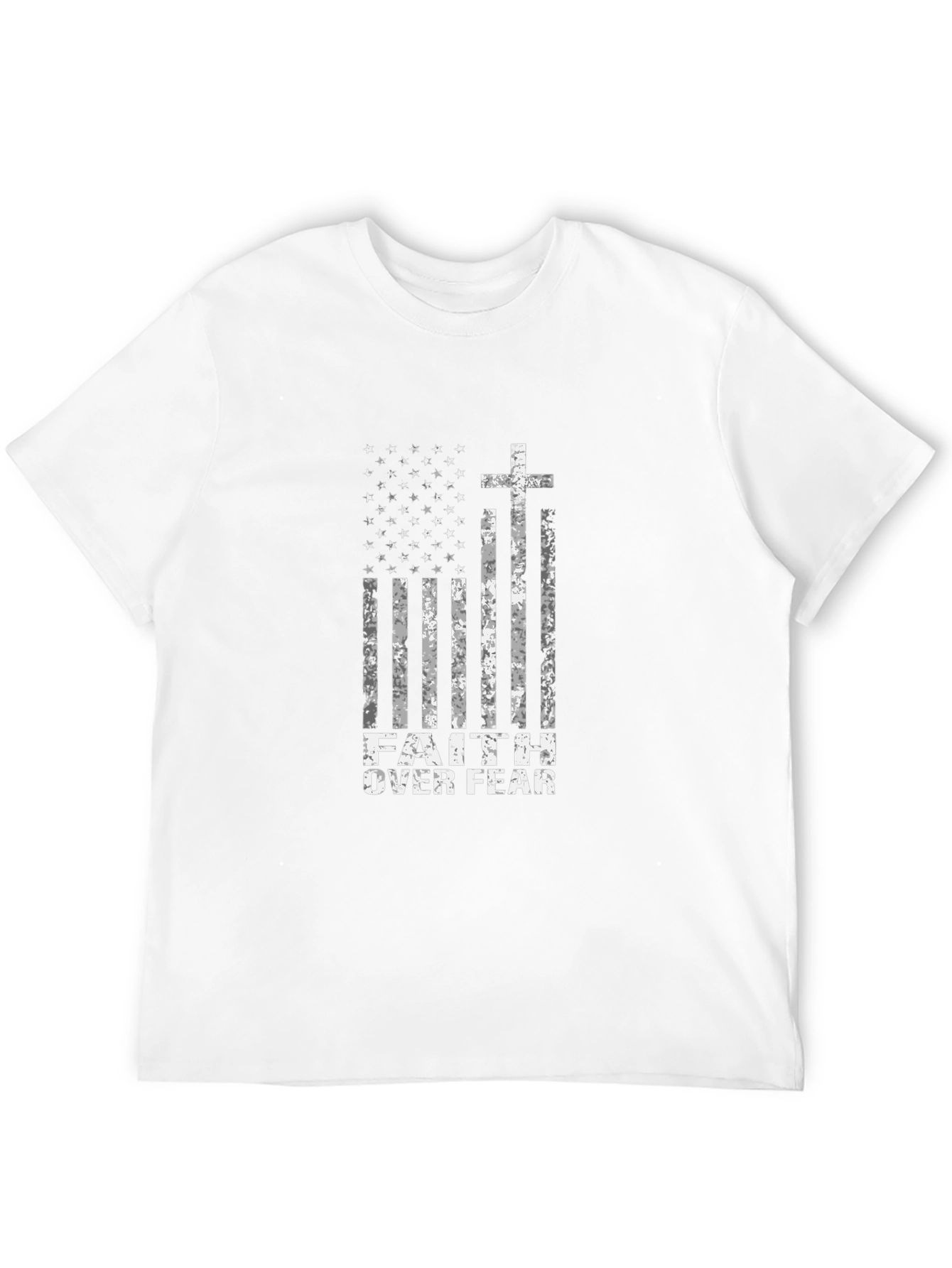 Faith Over Fear American Flag T-Shirt