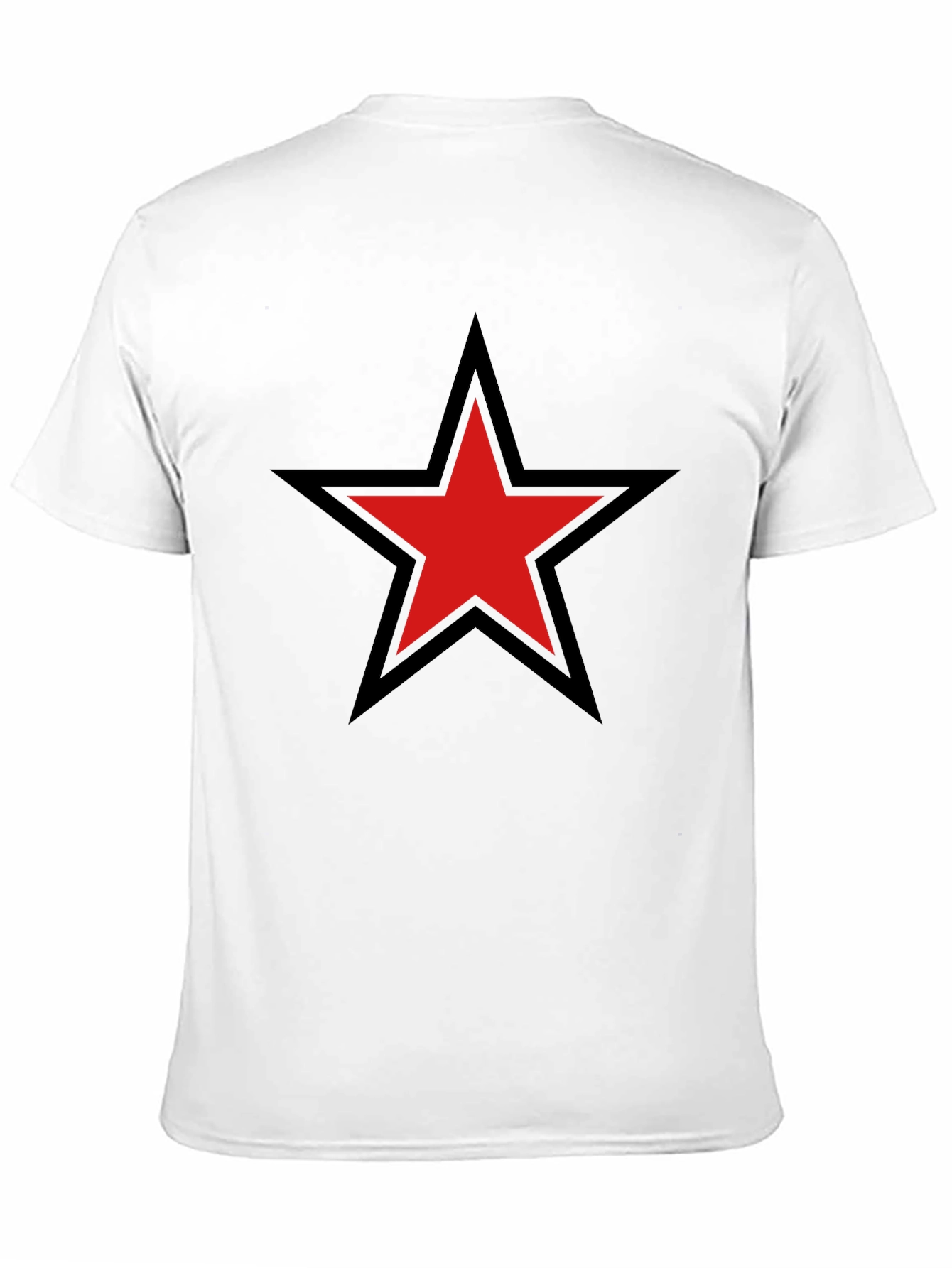 Red Star Graphic Black T-Shirt