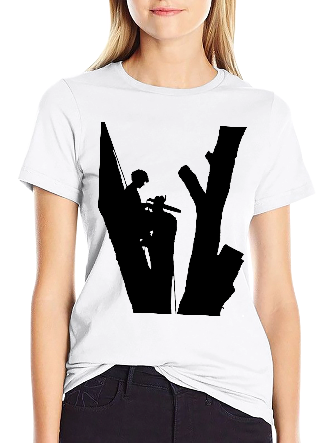Arborist Silhouette Graphic Tee - Black