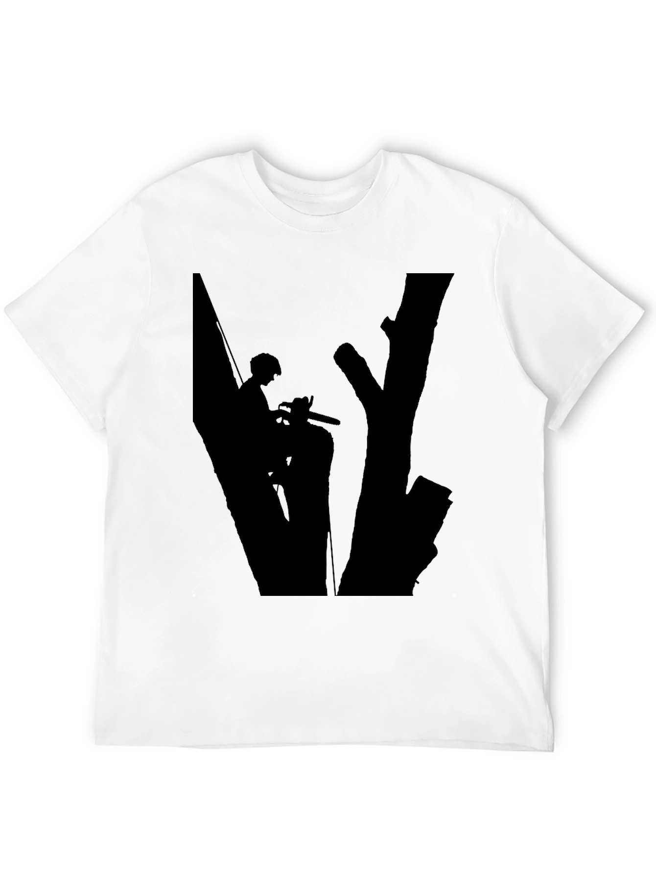 Arborist Silhouette Graphic Tee - Black