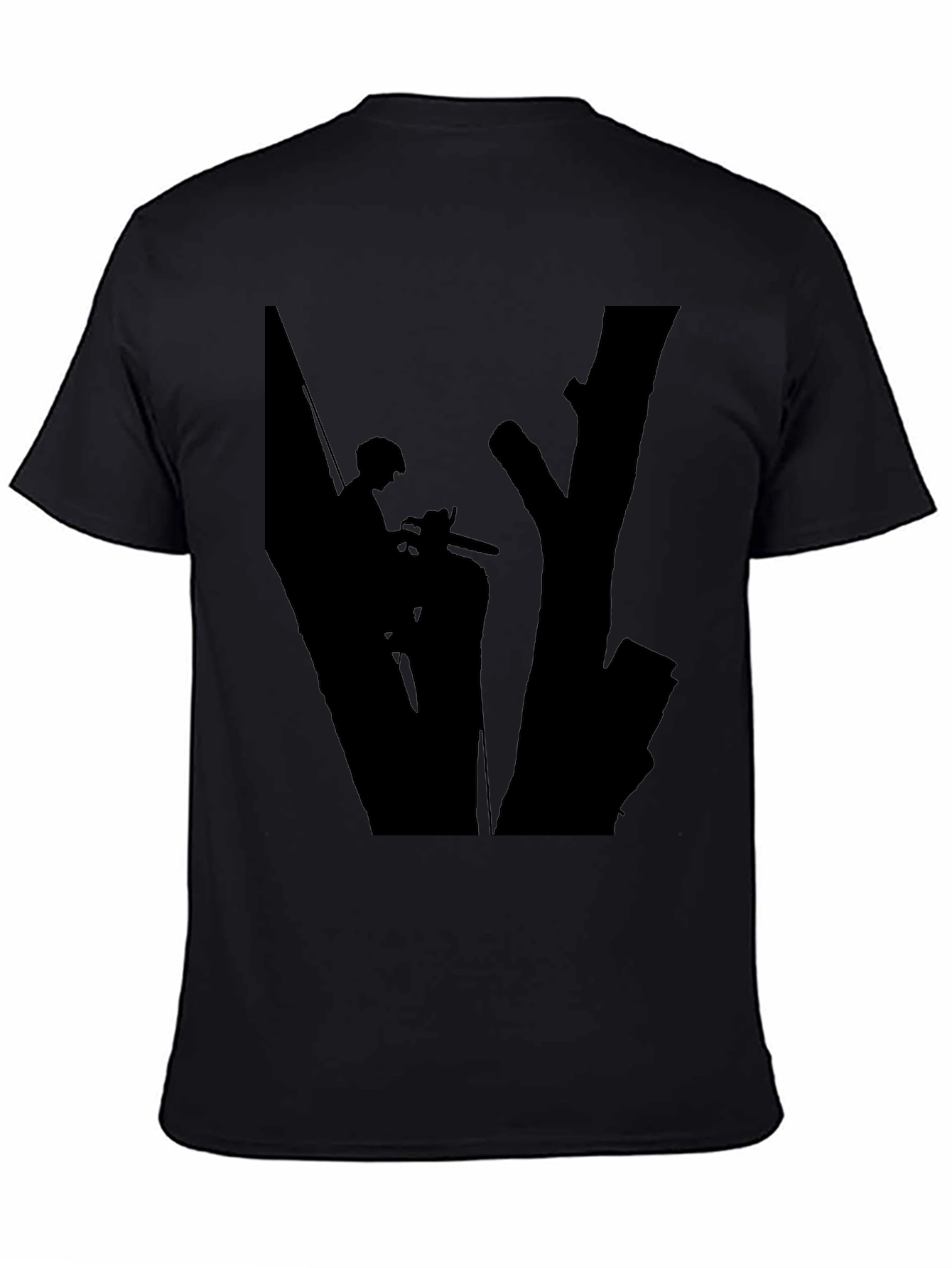 Arborist Silhouette Graphic Tee - Black