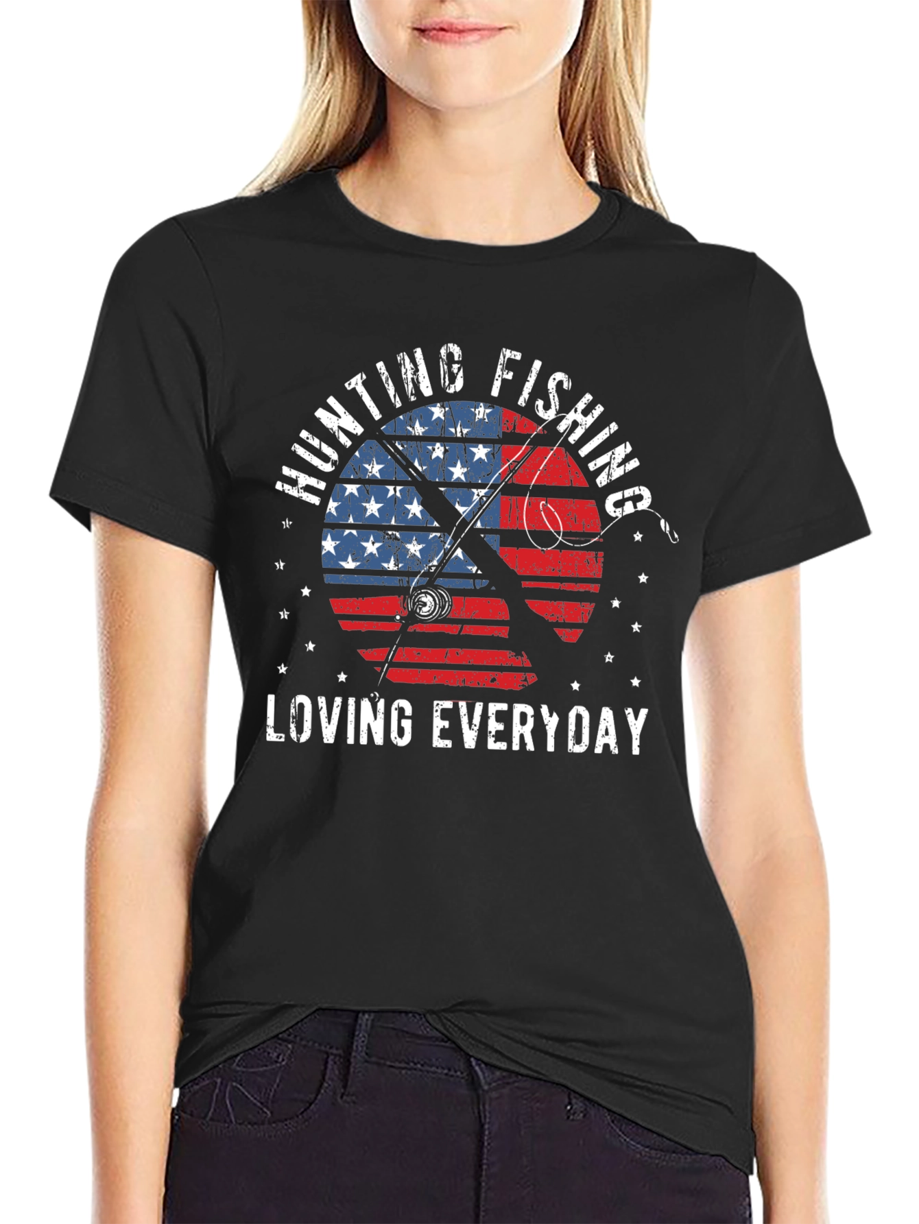 Hunting Fishing Everyday Patriotic T-Shirt