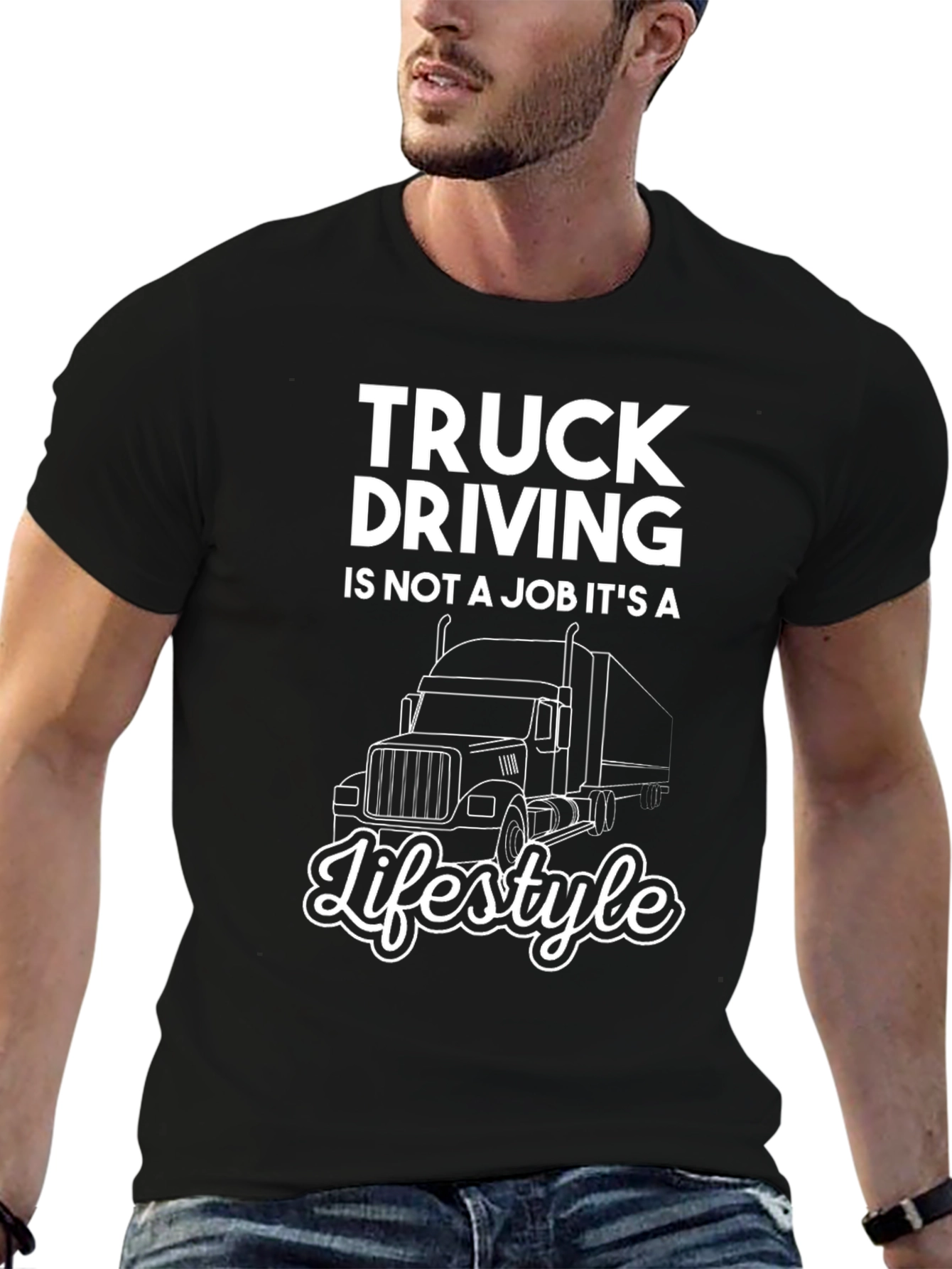 Truck Driving Lifestyle Graphic Tee