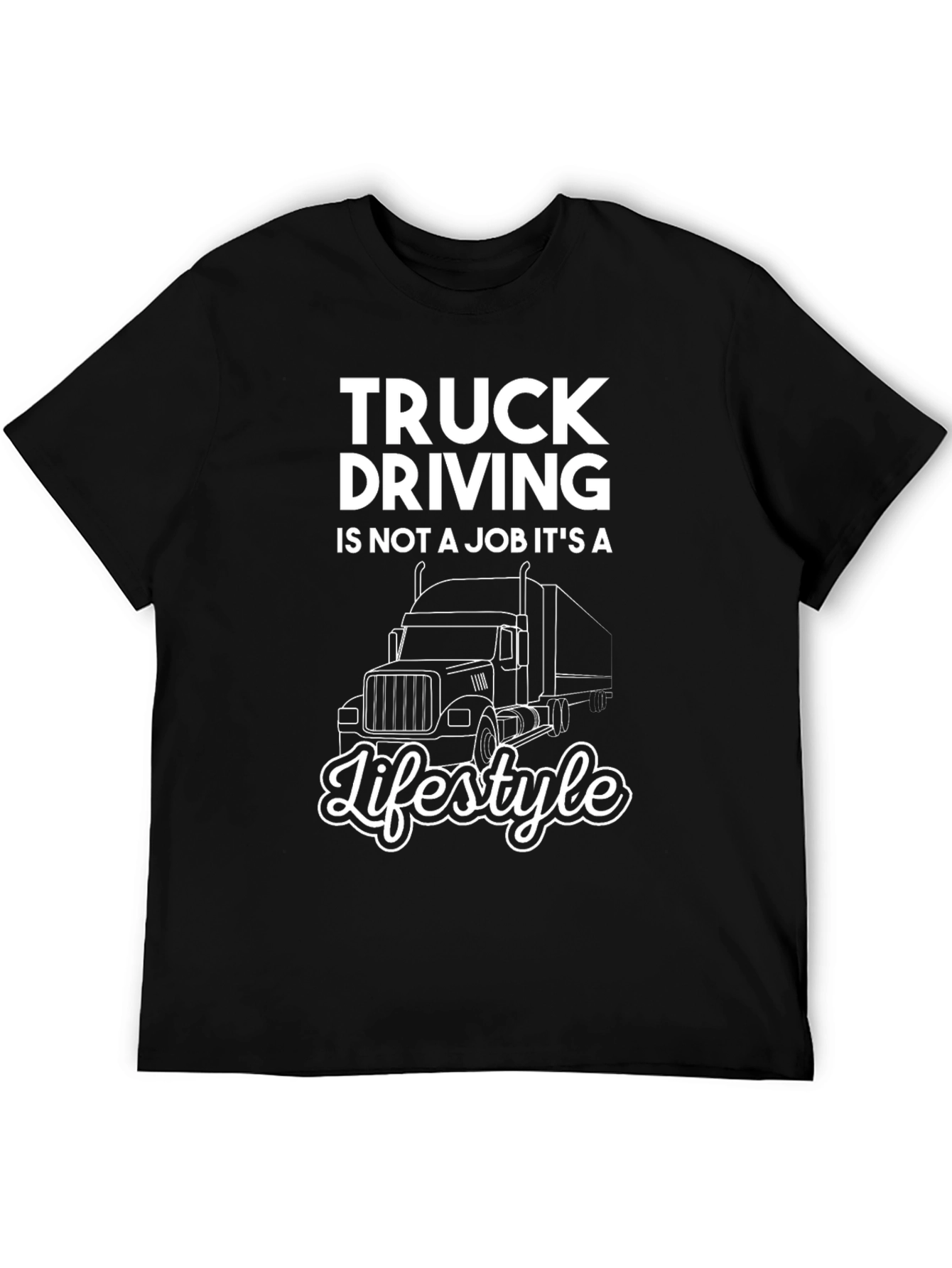 Truck Driving Lifestyle Graphic Tee
