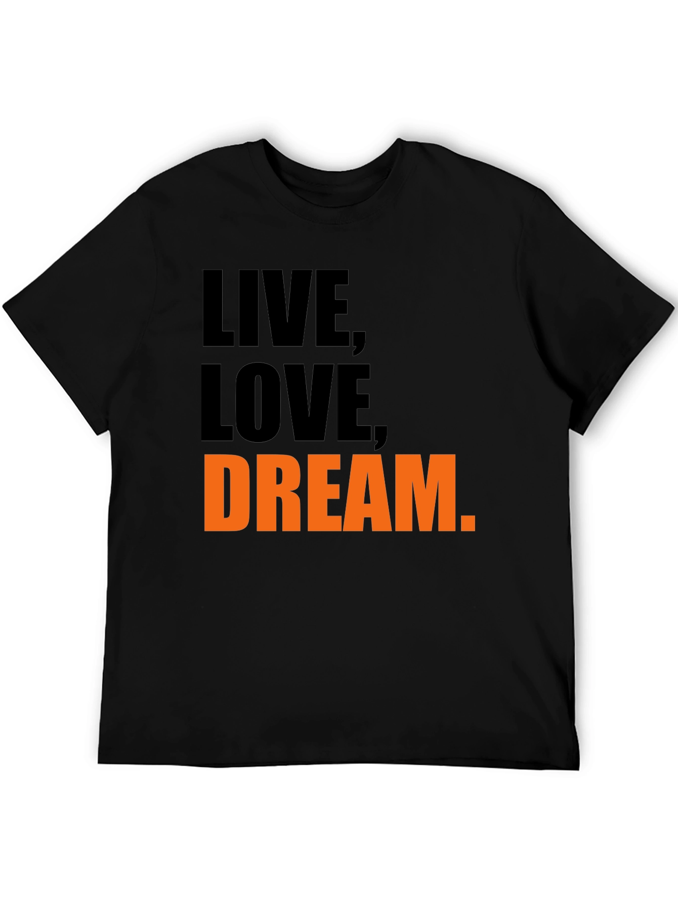 Live Love Dream Graphic Tee - Black