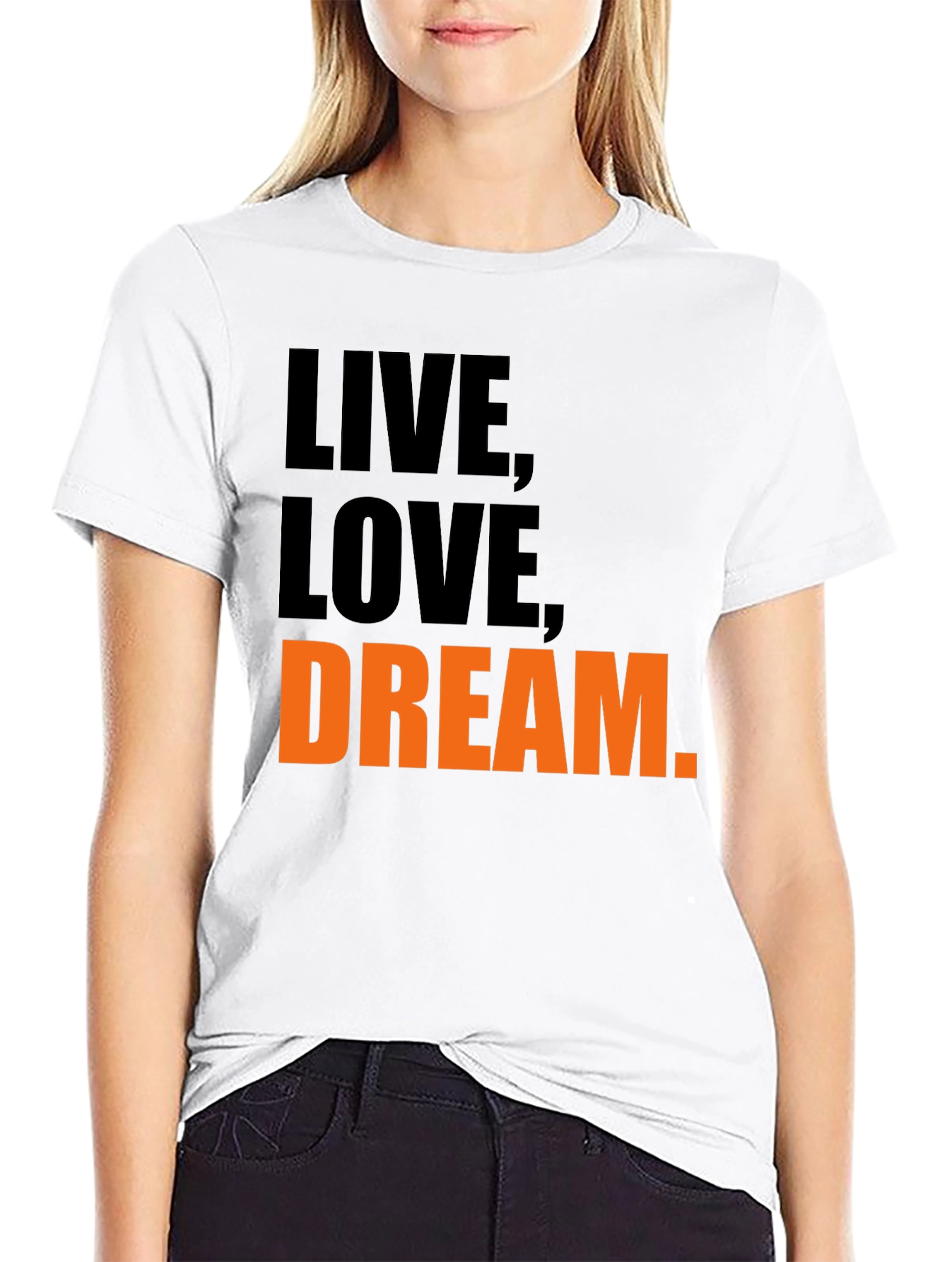 Live Love Dream Graphic Tee - Black