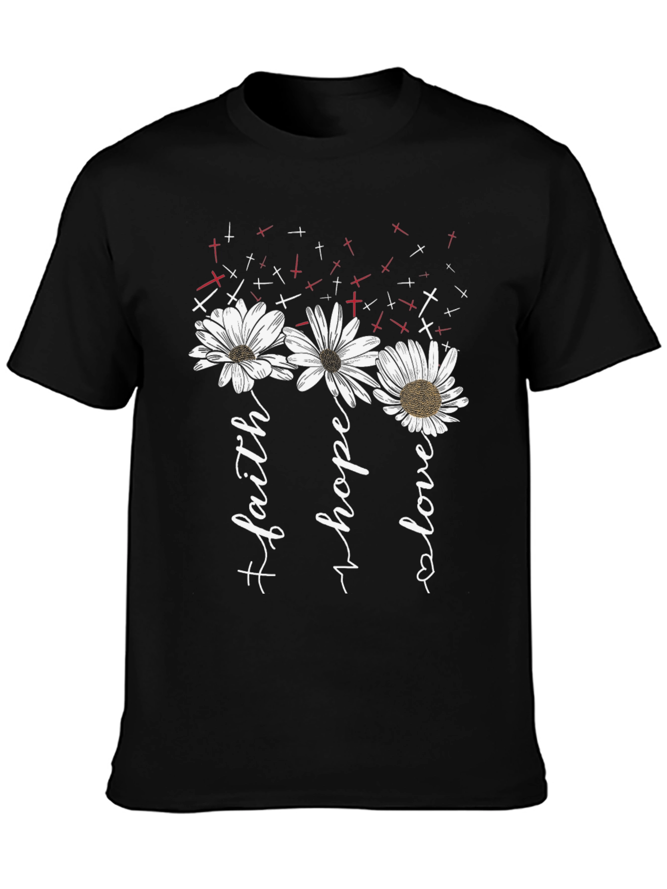 Faith Hope Love Floral T-Shirt