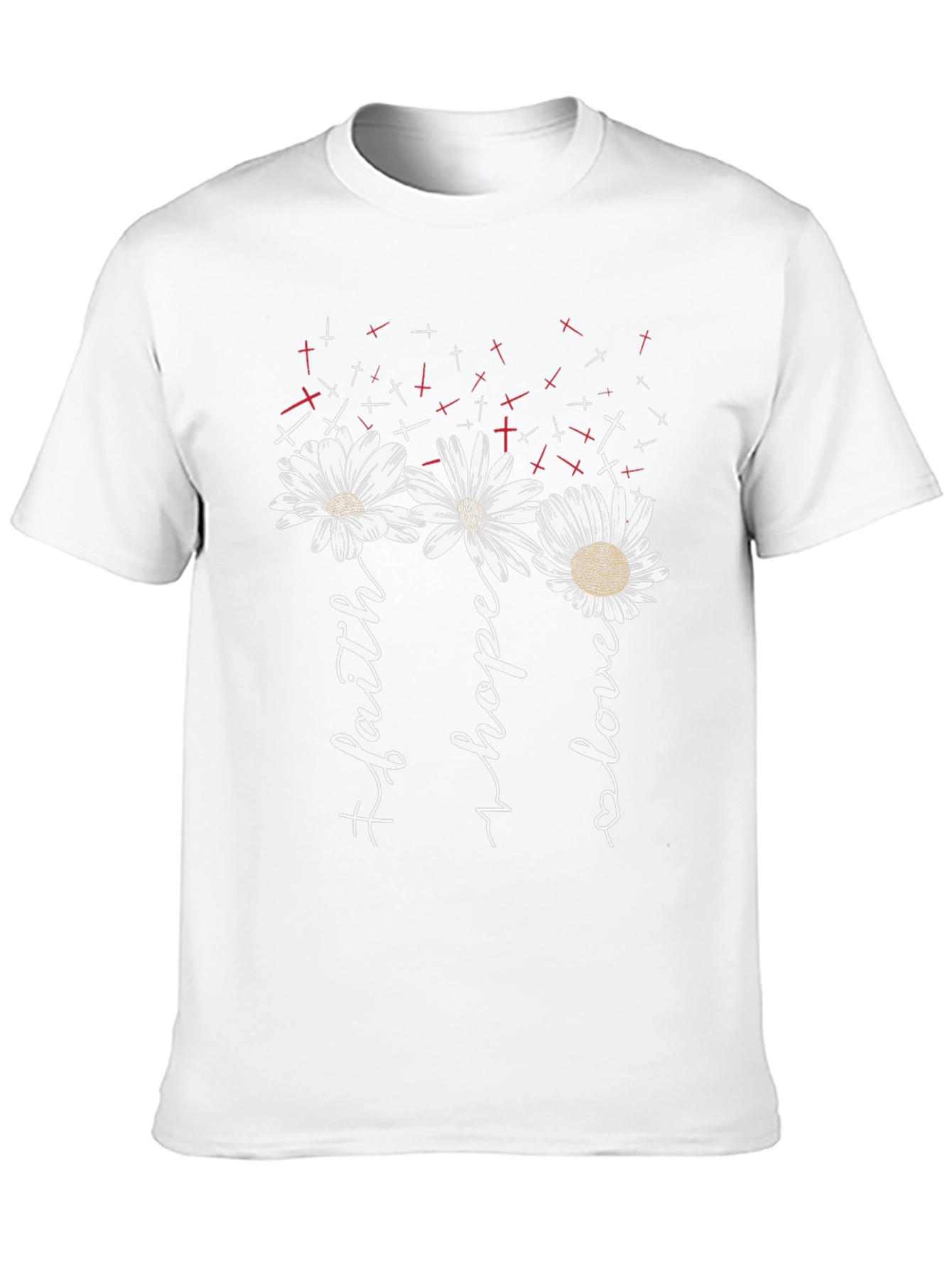 Faith Hope Love Floral T-Shirt