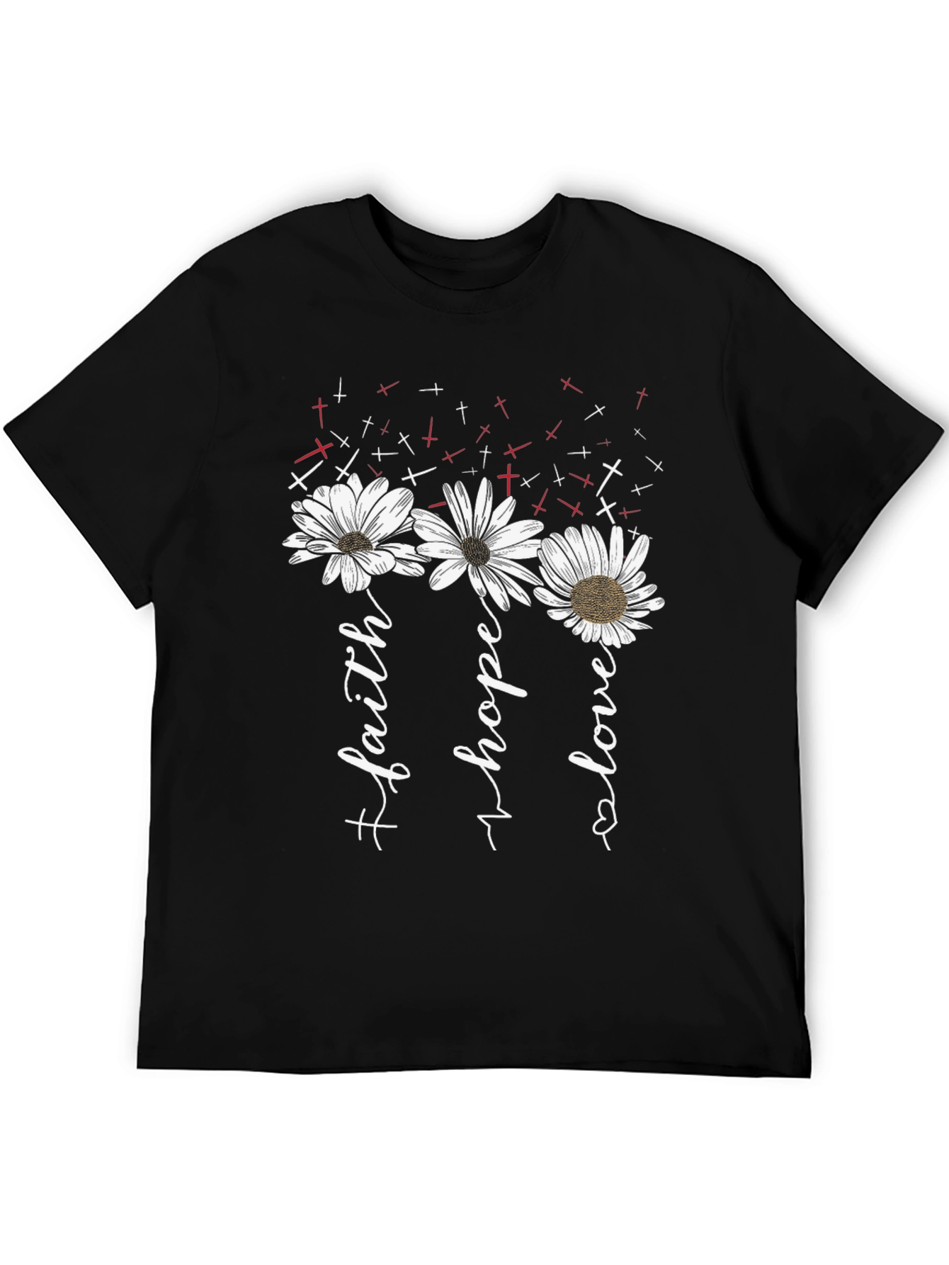 Faith Hope Love Floral T-Shirt