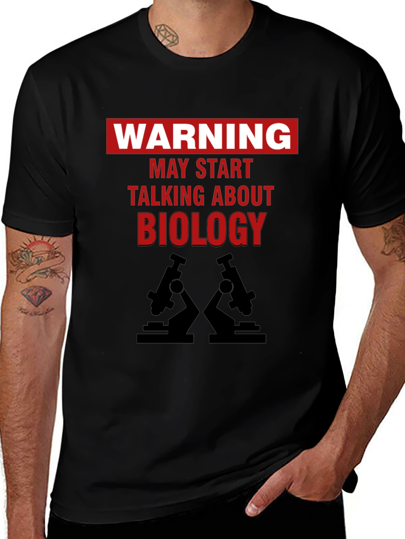Warning Biology T-Shirt - Funny Science Tee