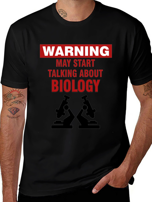 Warning Biology T-Shirt - Funny Science Tee