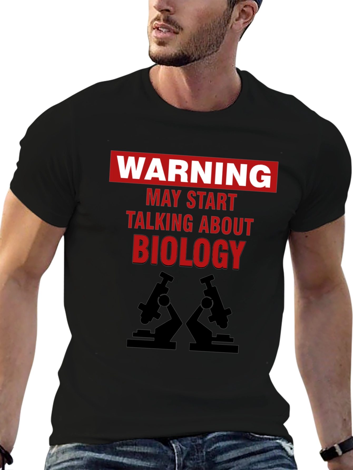 Warning Biology T-Shirt - Funny Science Tee